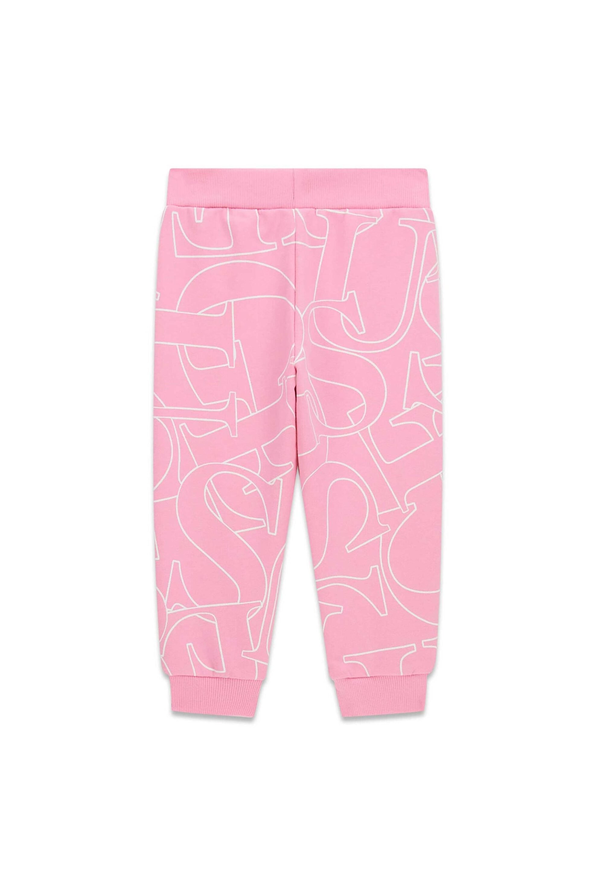 Guess Παιδικό Παντελόνι με Ελαστική Μέση Και All-Over Print - K6Yb05K3840 Ροζ
