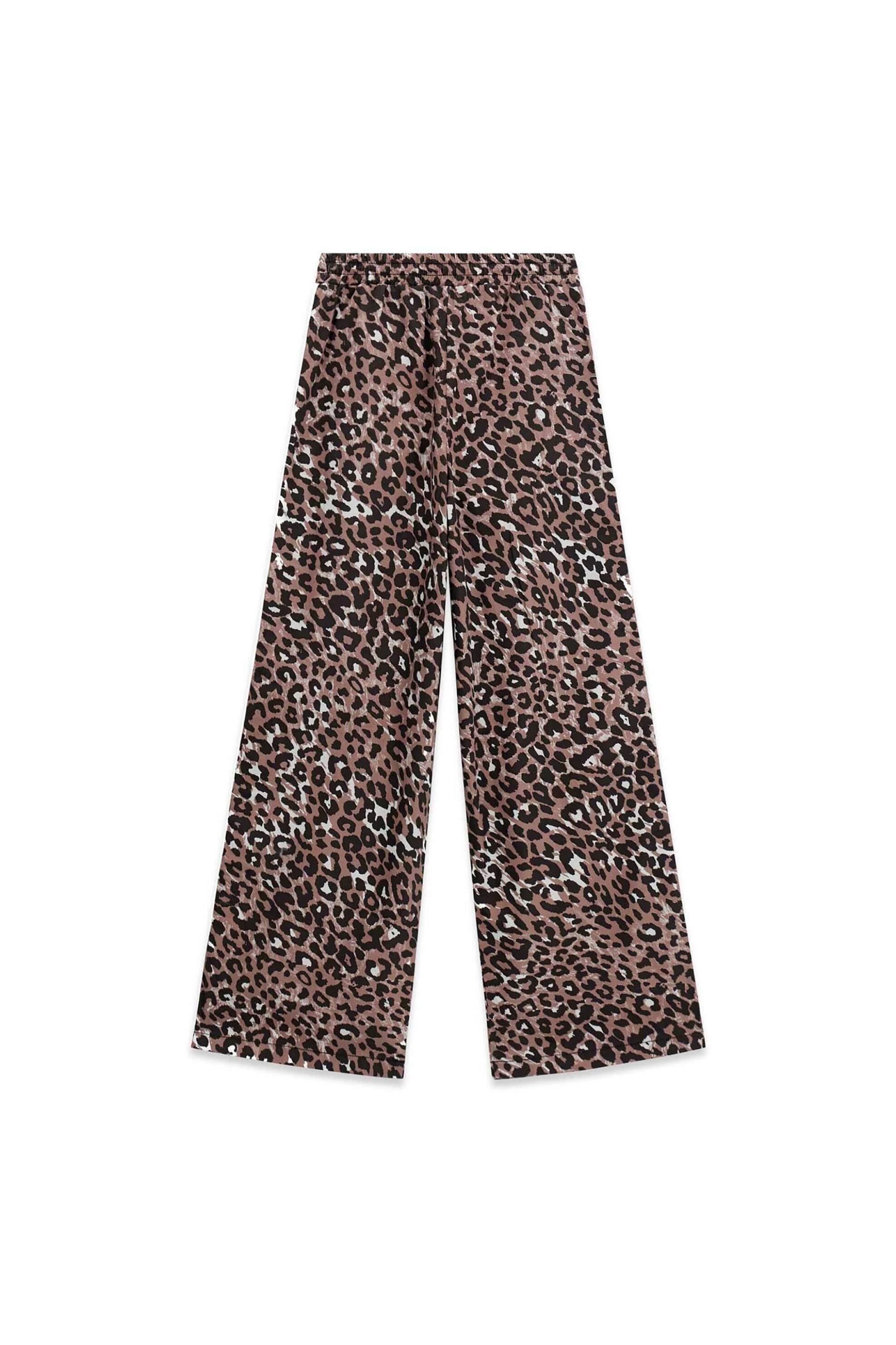 Guess Παιδικό Παντελόνι με Ελαστική Μέση Και Animal Print - J6Yb16W3049 Μαύρο Καφέ