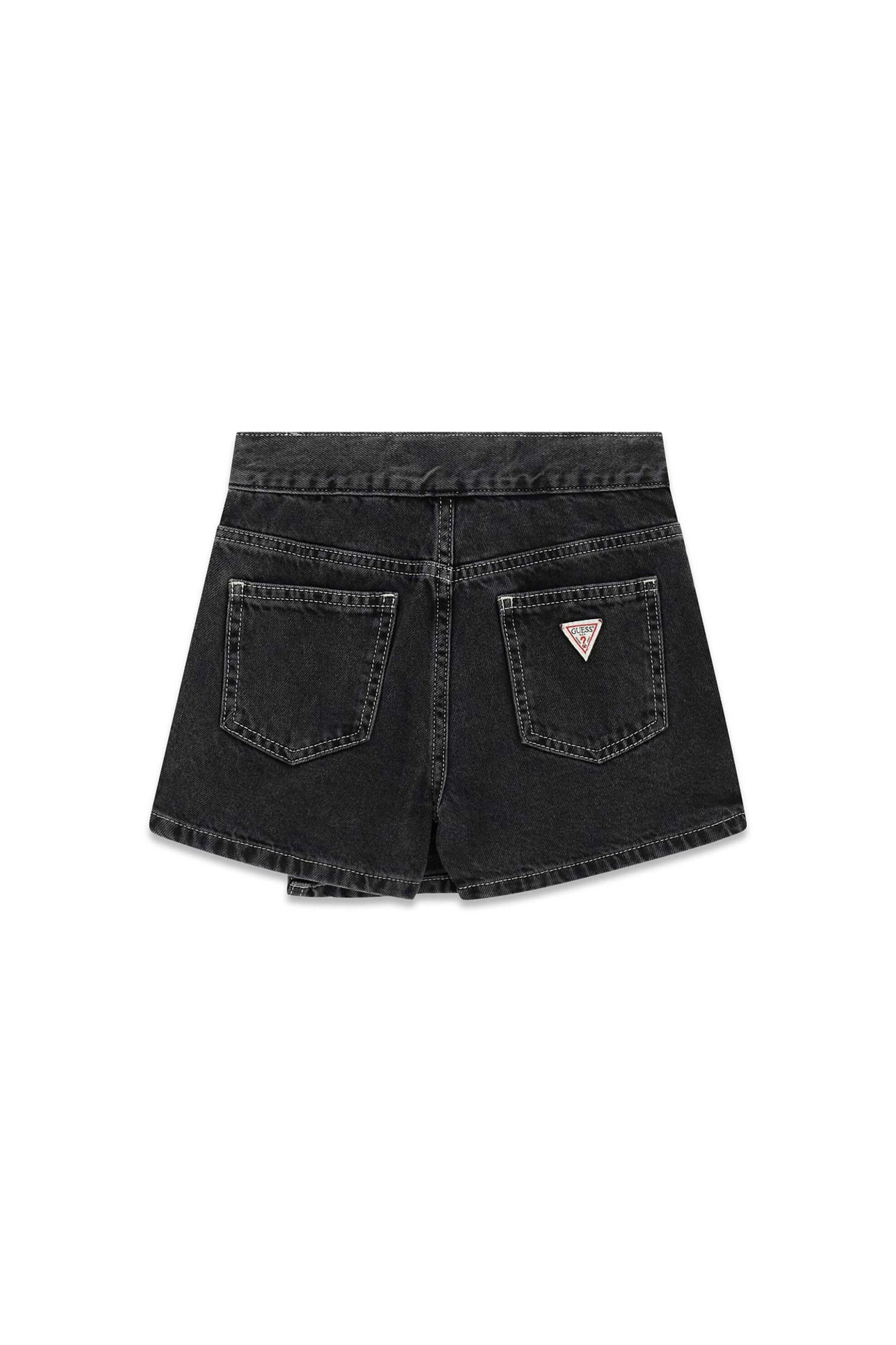 Guess Παιδική Denim Mini Φούστα Σορτς - J6Yd15D1177 Μαύρο