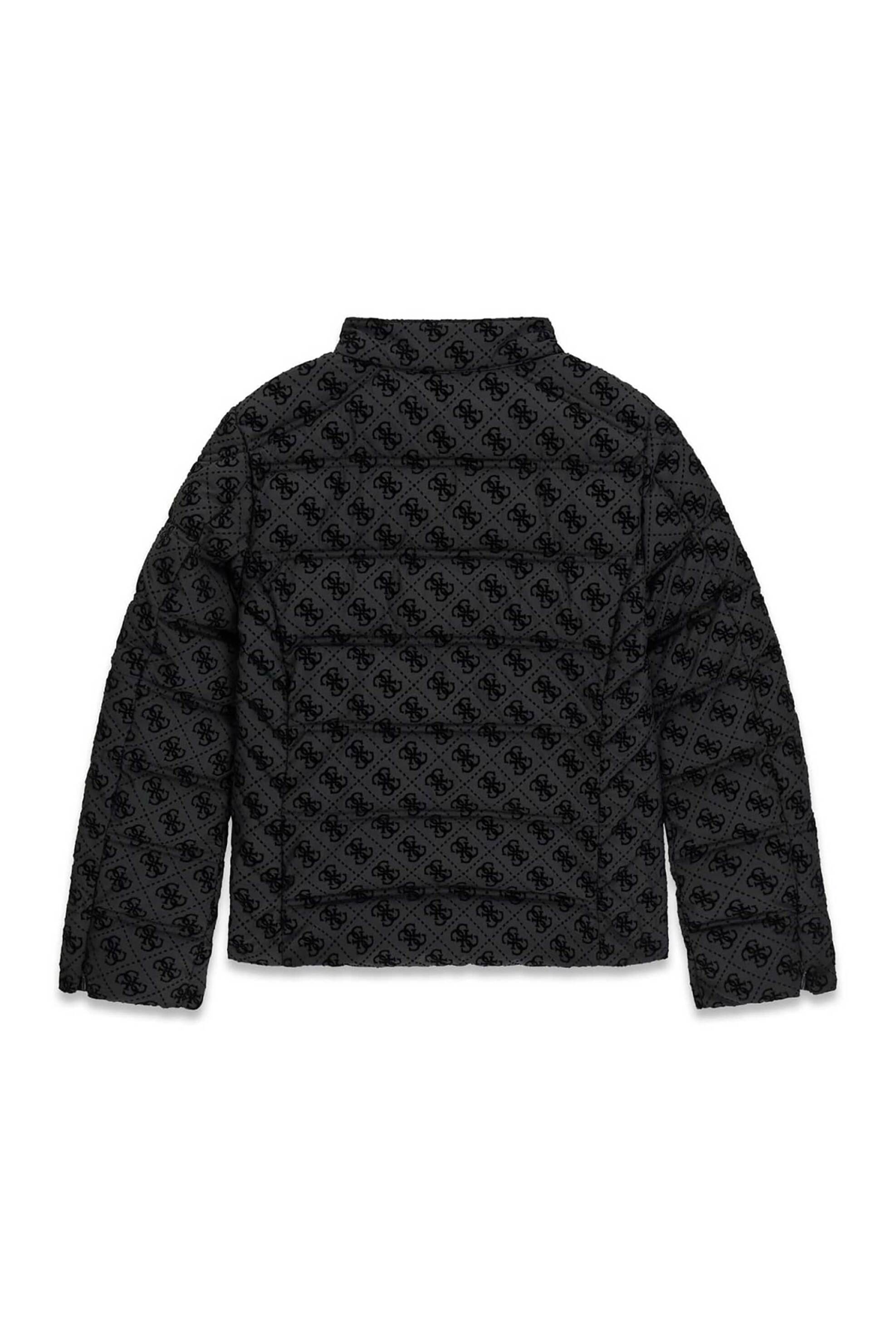 Guess Παιδικό Μπουφάν με All-Over Logo Print - J6Yl10W2622 Μαύρο