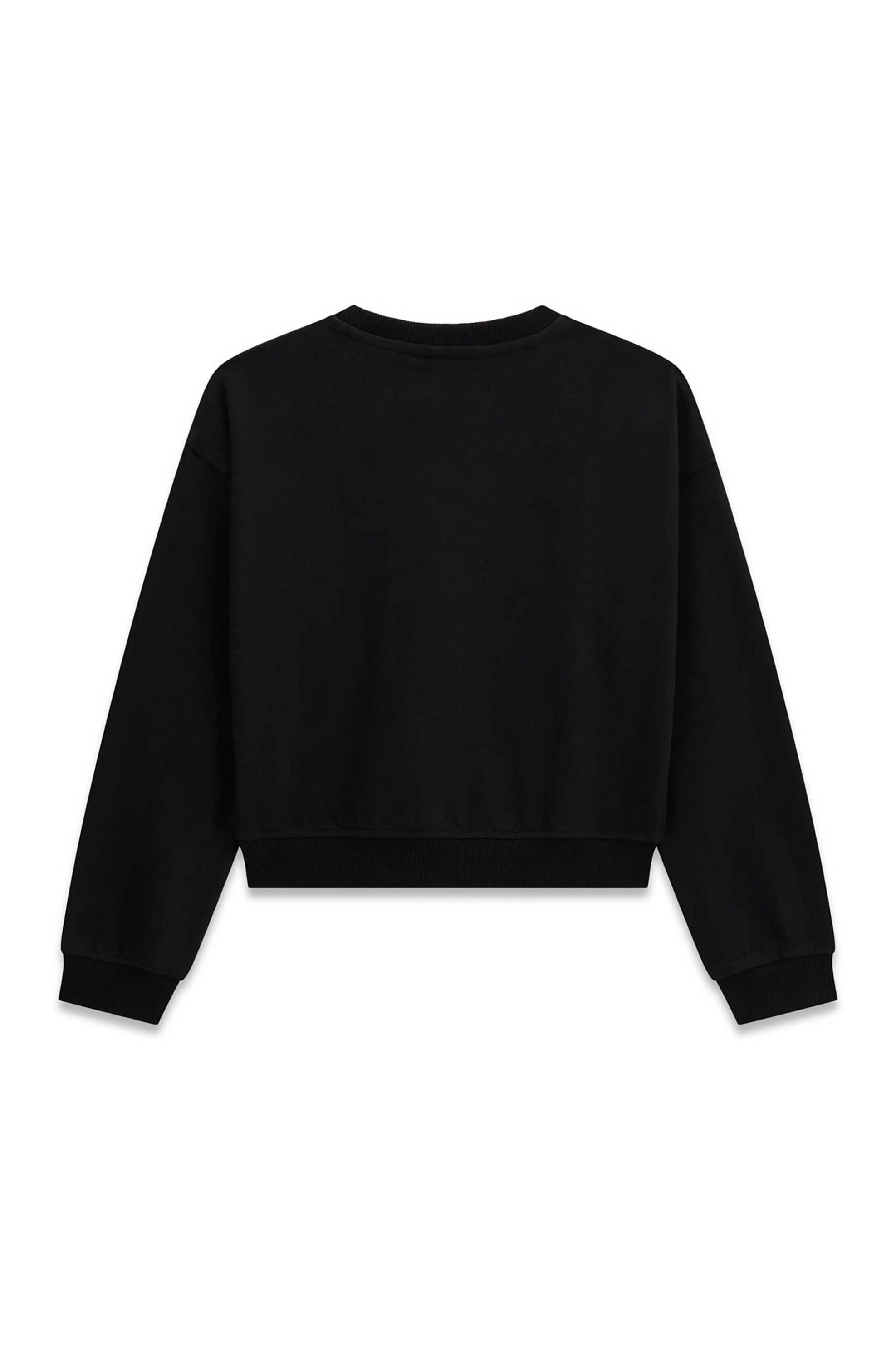 Guess Παιδική Μπλούζα Φούτερ με Στρας Oversized Fit - J6Yq12K4469 Μαύρο