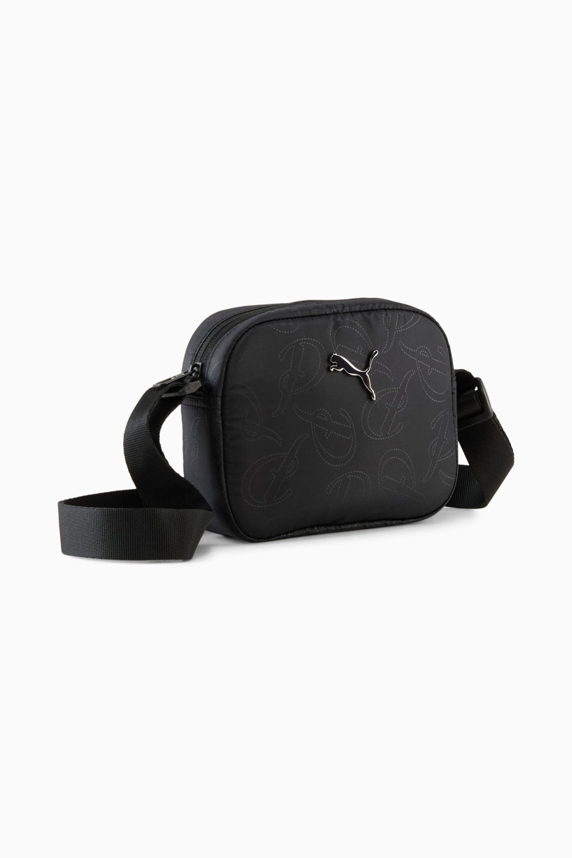 Puma γυναικείο τσαντάκι crossbody με μεταλλικό λογότυπο "Pop" - 091338 Μαύρο