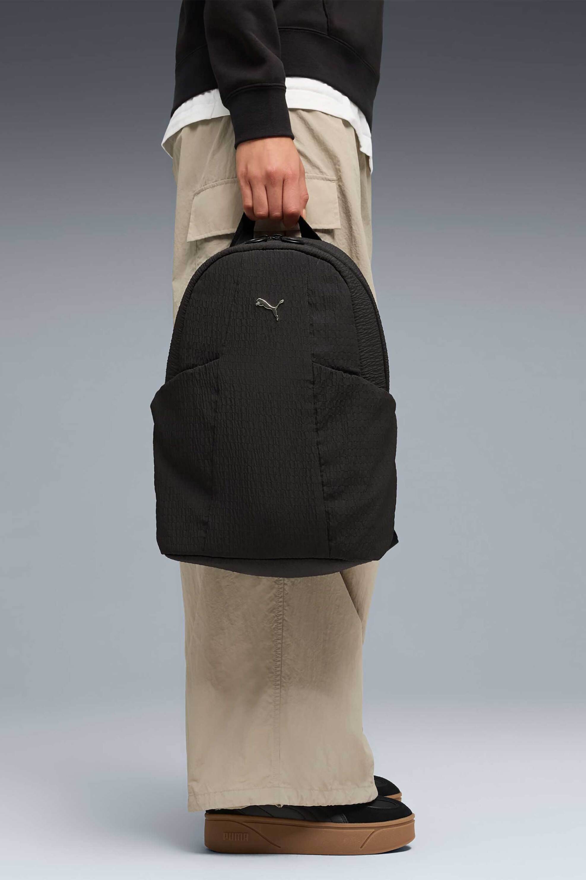 Puma Γυναικείο Backpack με Μεταλλικό Λογότυπο Up - 092177 Μαύρο