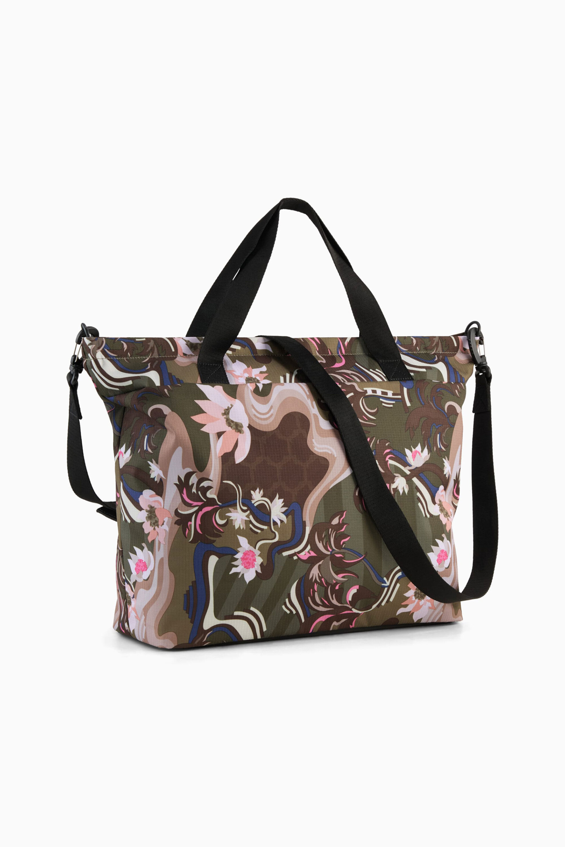Puma γυναικεία τσάντα shopper με floral print 