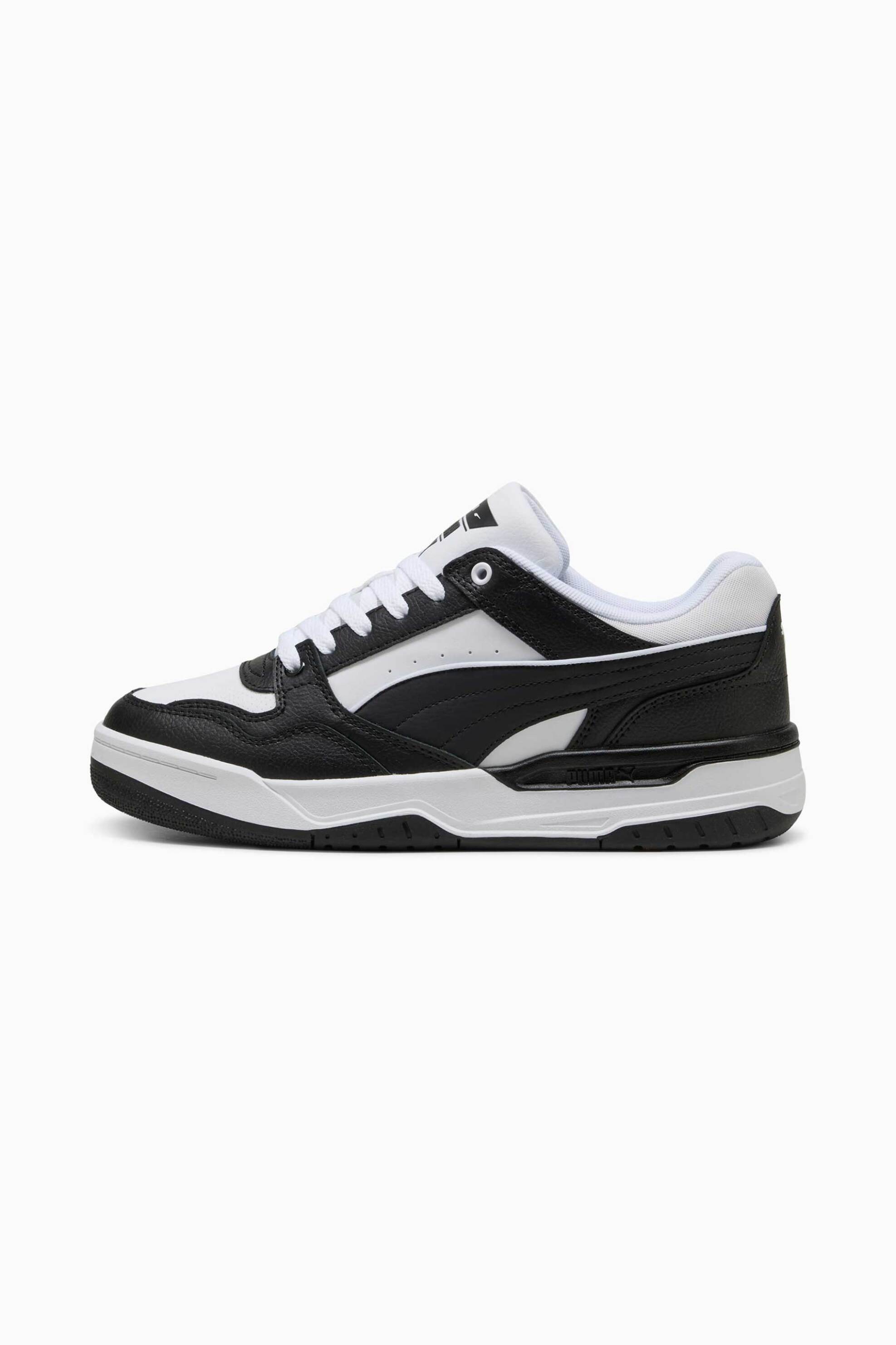 Puma unisex δερμάτινα sneakers "Rebound Retro" - 400197 Ασπρόμαυρο