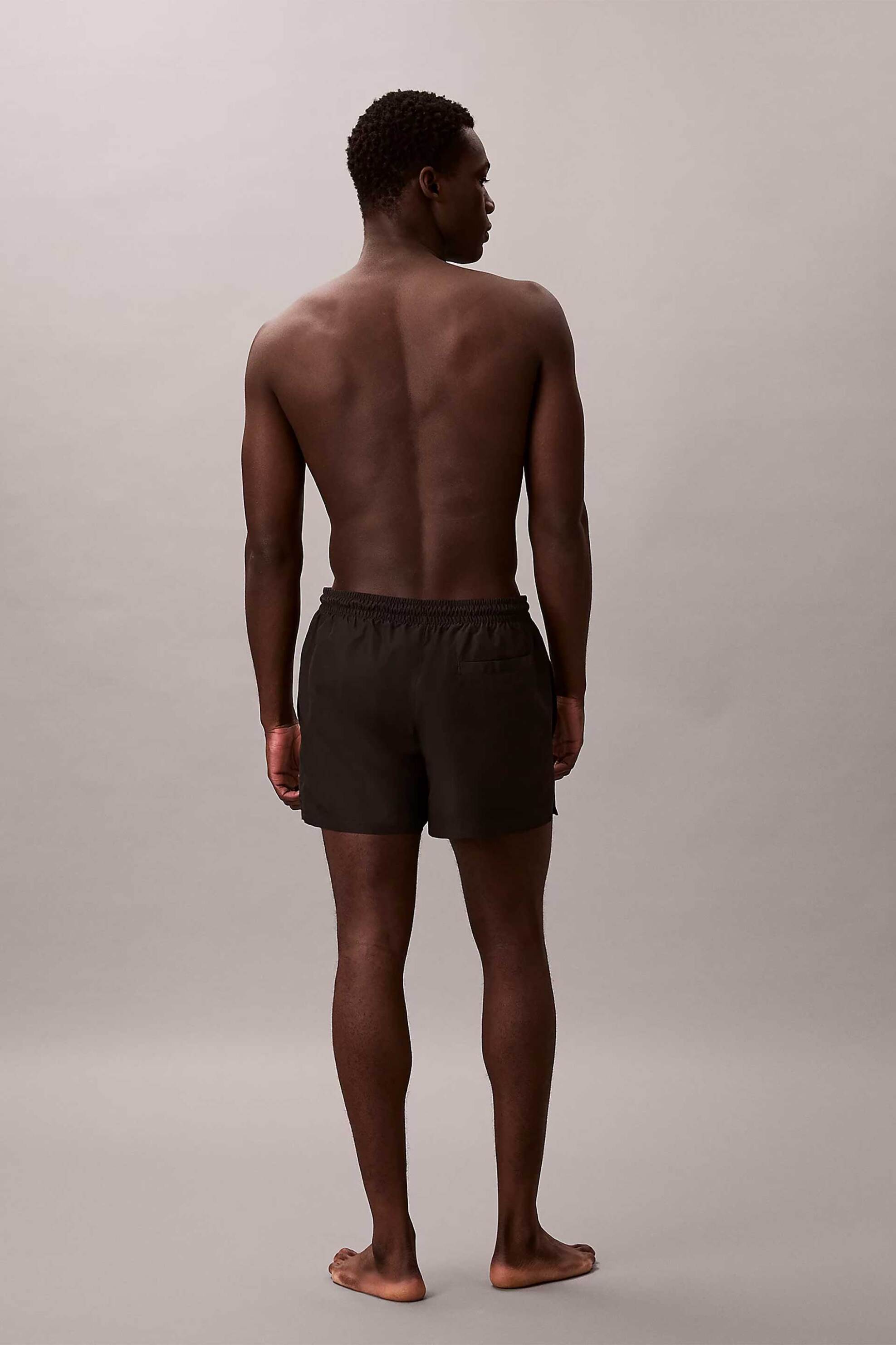 Calvin Klein Ανδρικό Μαγιό Σορτς Short με Monogram - Lv00N61046 Μαύρο