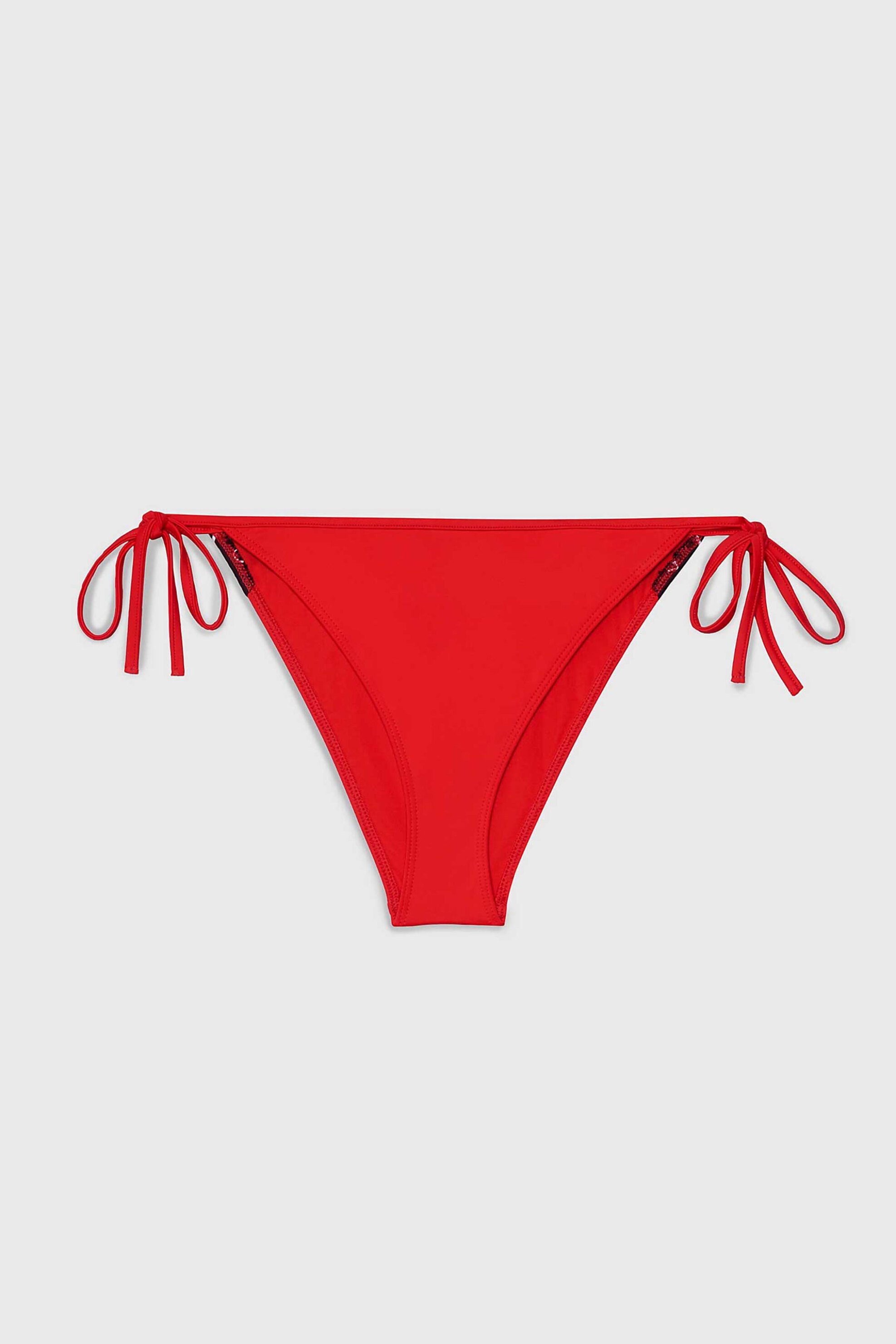 CALVIN KLEIN Calvin Klein γυναικείο μαγιό μπικίνι σλιπ με logo tape στο πίσω μέρος - KW0KW02431 Κόκκινο - 4