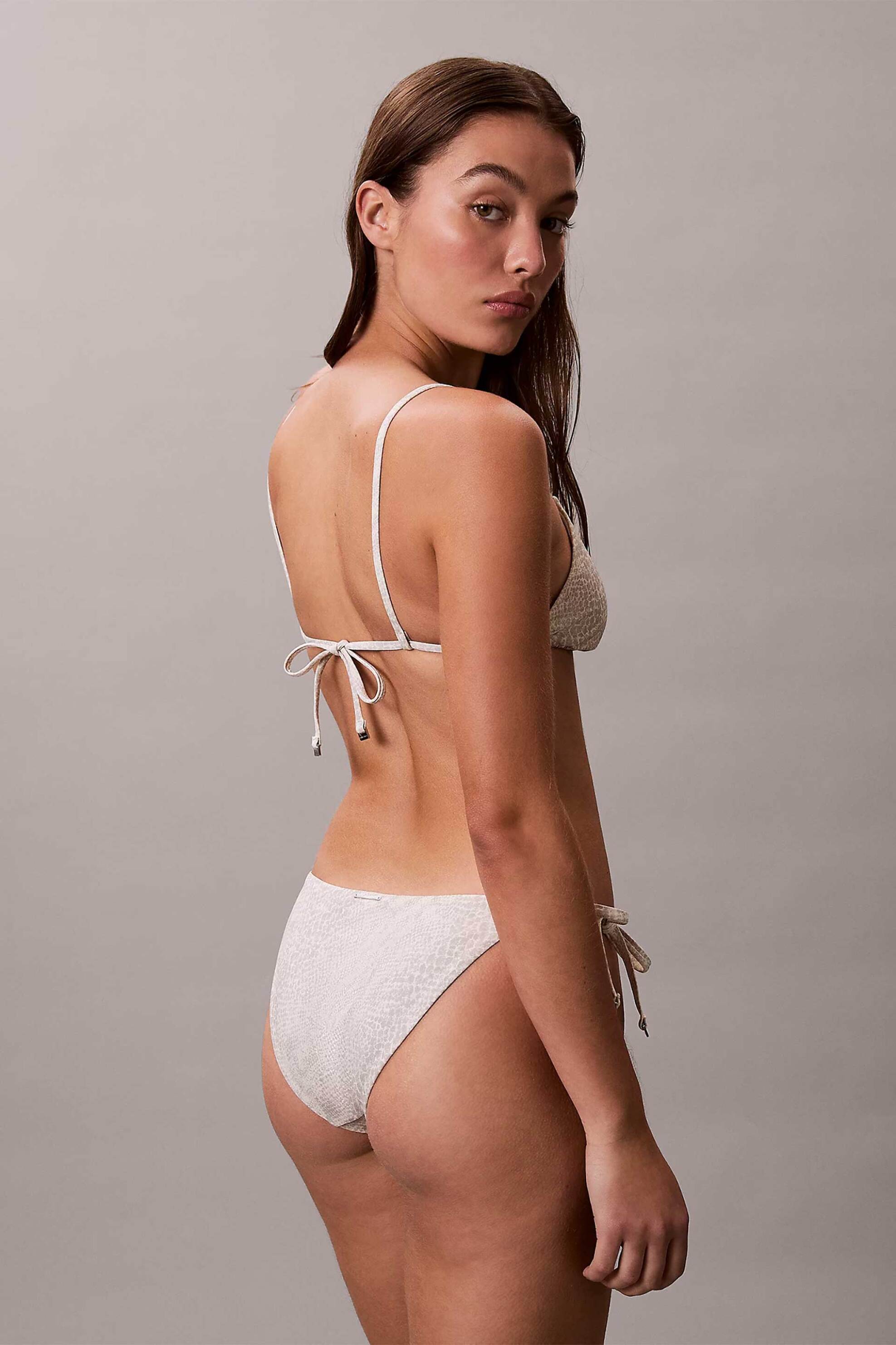 Calvin Klein γυναικείο μαγιό μπικίνι σλιπ - LV00Q62704 Κρέμ