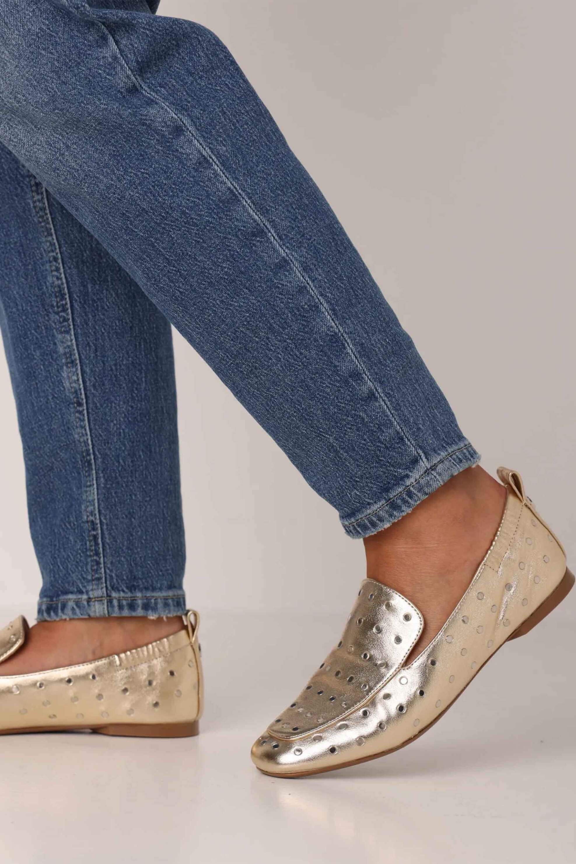 Mexx Γυναικεία Loafers με Τρούκς Rozy Lemon - Mi001200461W-01 Χρυσό