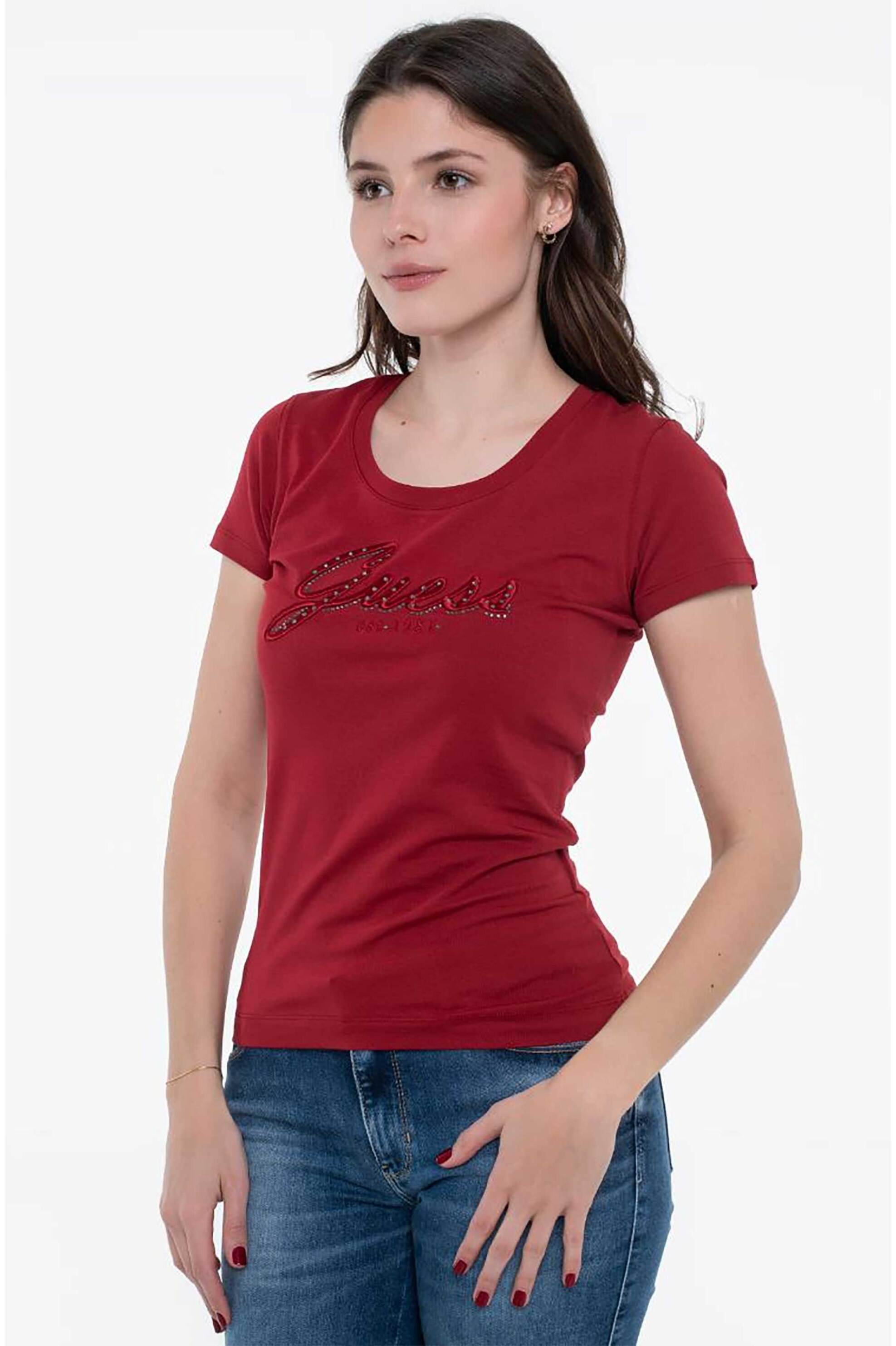 Γυναικεία t-shirts guess σε κοκκινο