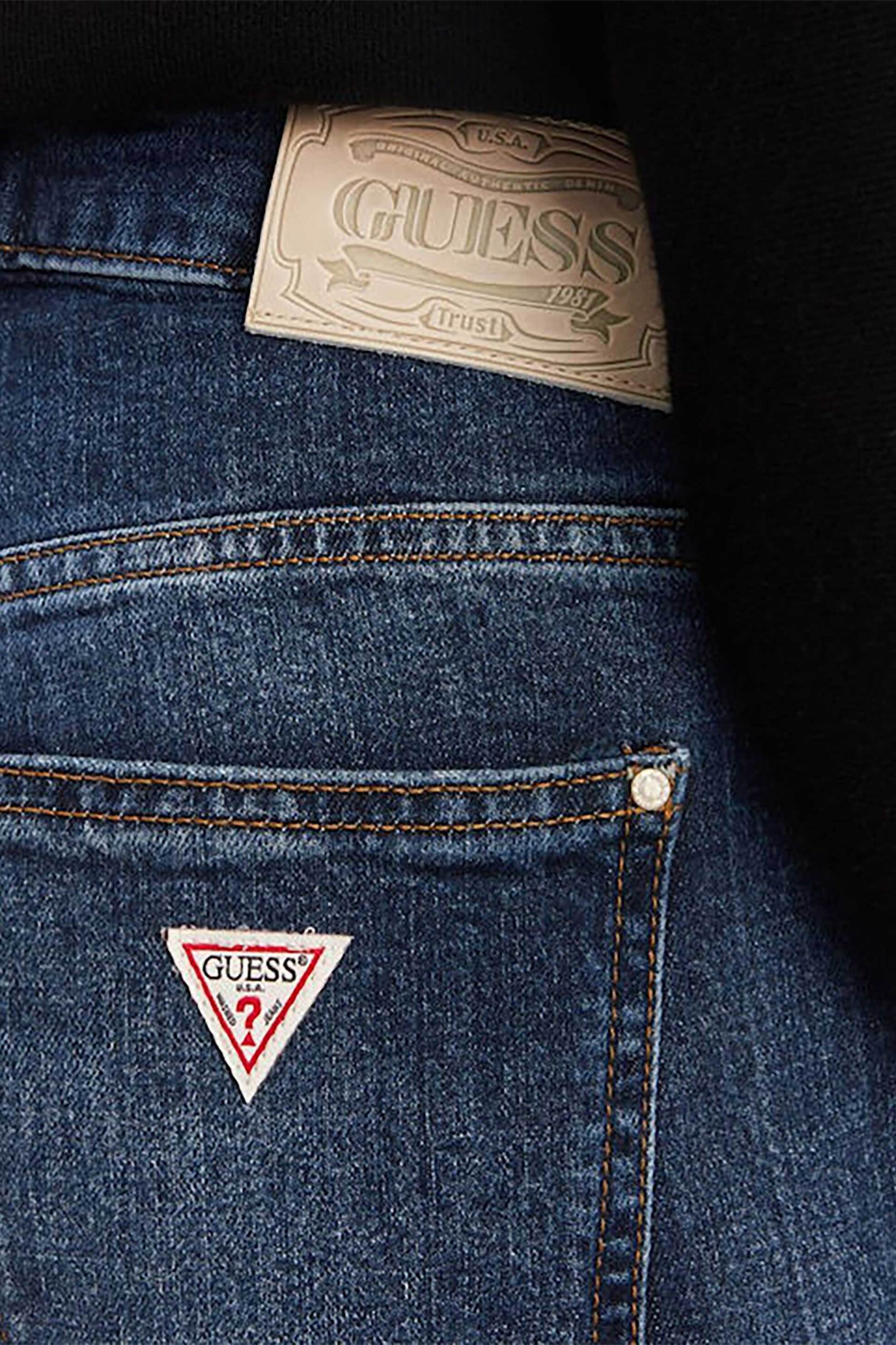 Guess γυναικείο τζιν παντελόνι Cigarette Fit "Nicky" - W5YA0RD5QP4 Denim Blue φωτογραφία