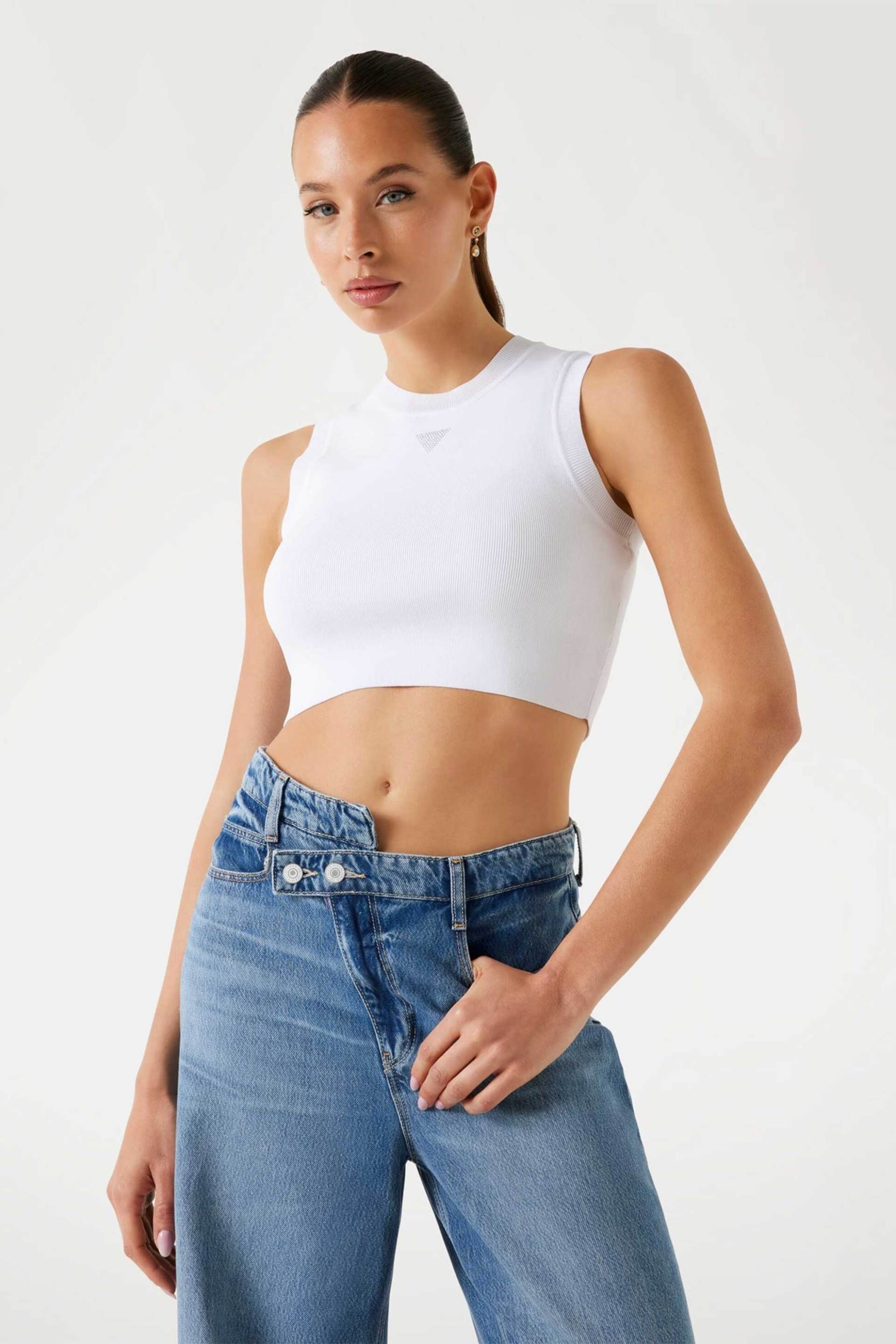 Γυναικείες μπλούζες guess σε λευκο