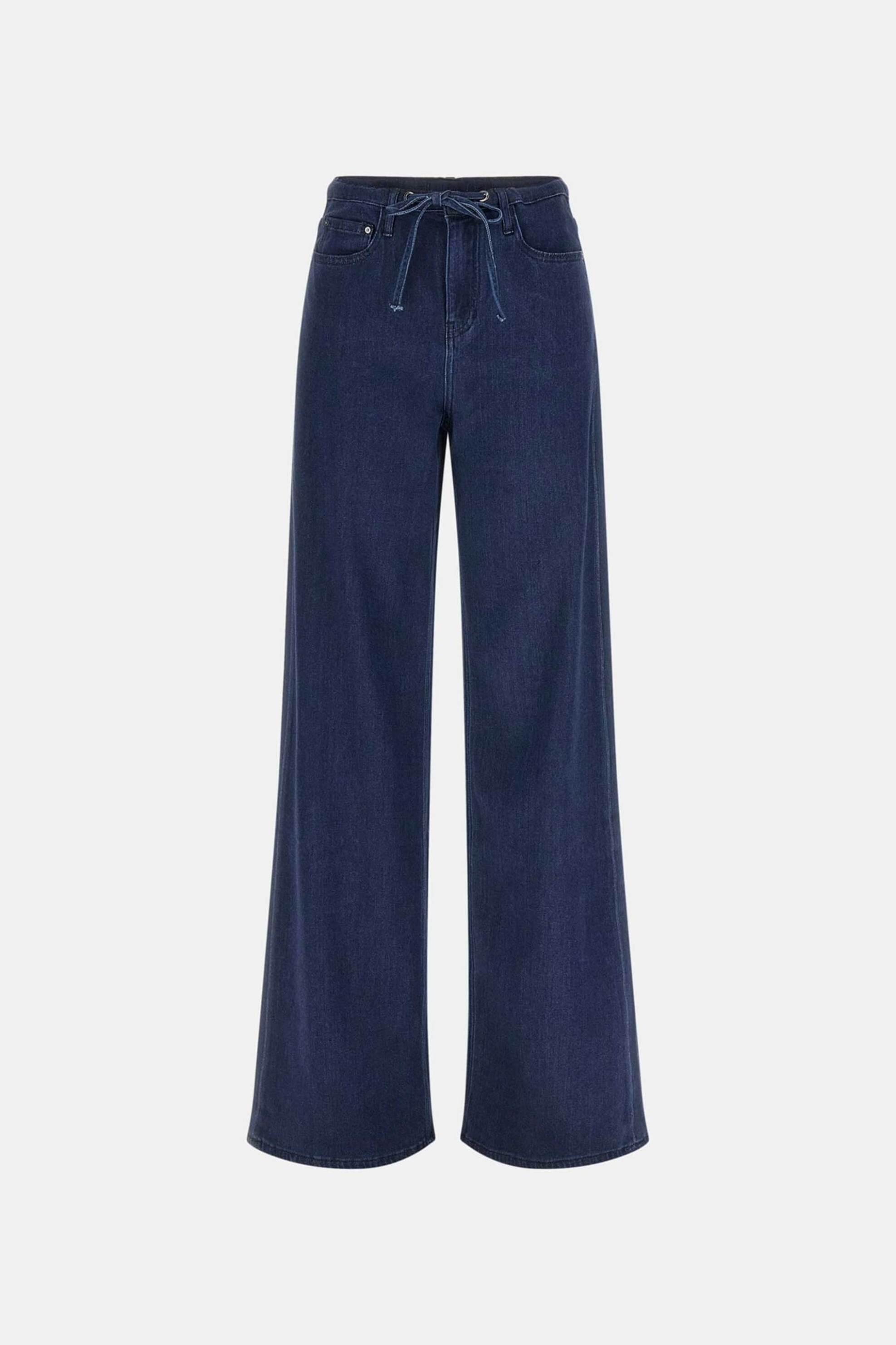 Guess γυναικείο τζιν παντελόνι πεντάτσεπο Wide Leg - W6RA3OD6980 Denim Blue Σκούρο φωτογραφία