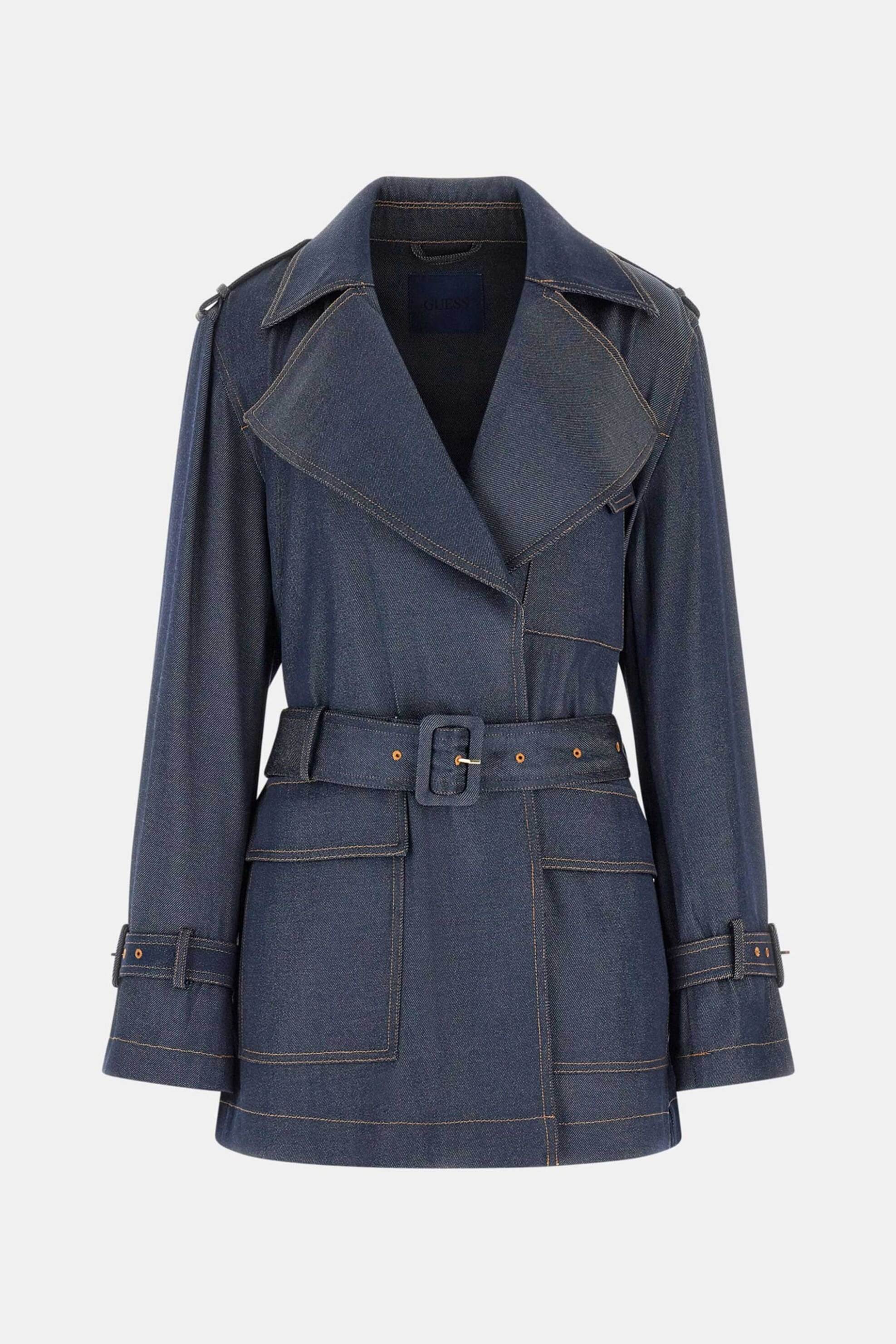 Guess Γυναικείο Denim Jacket Regine - W6Rl50Wl842 Blue Σκούρο