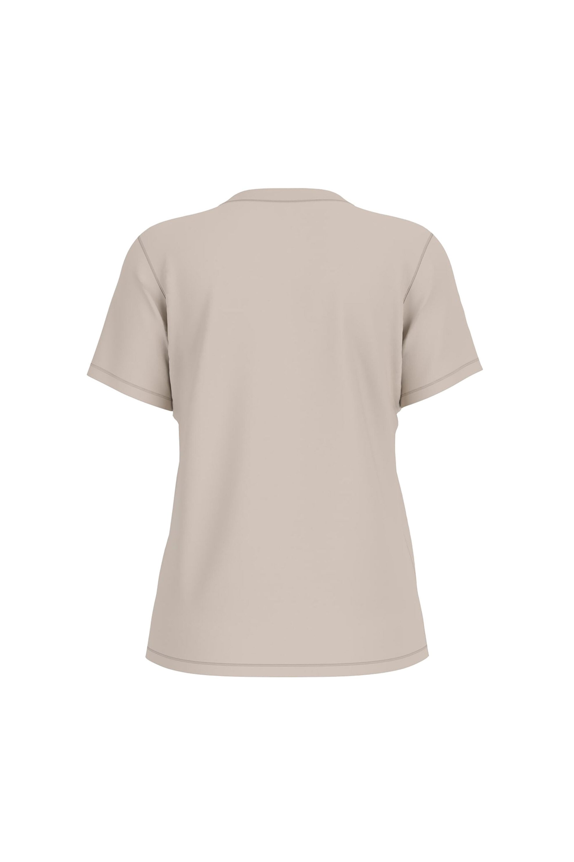 Guess Γυναικείο T-Shirt Και Ανάγλυφο Λογότυπο με Στρας Regular Fit - W6Gi08K3023 Μπεζ