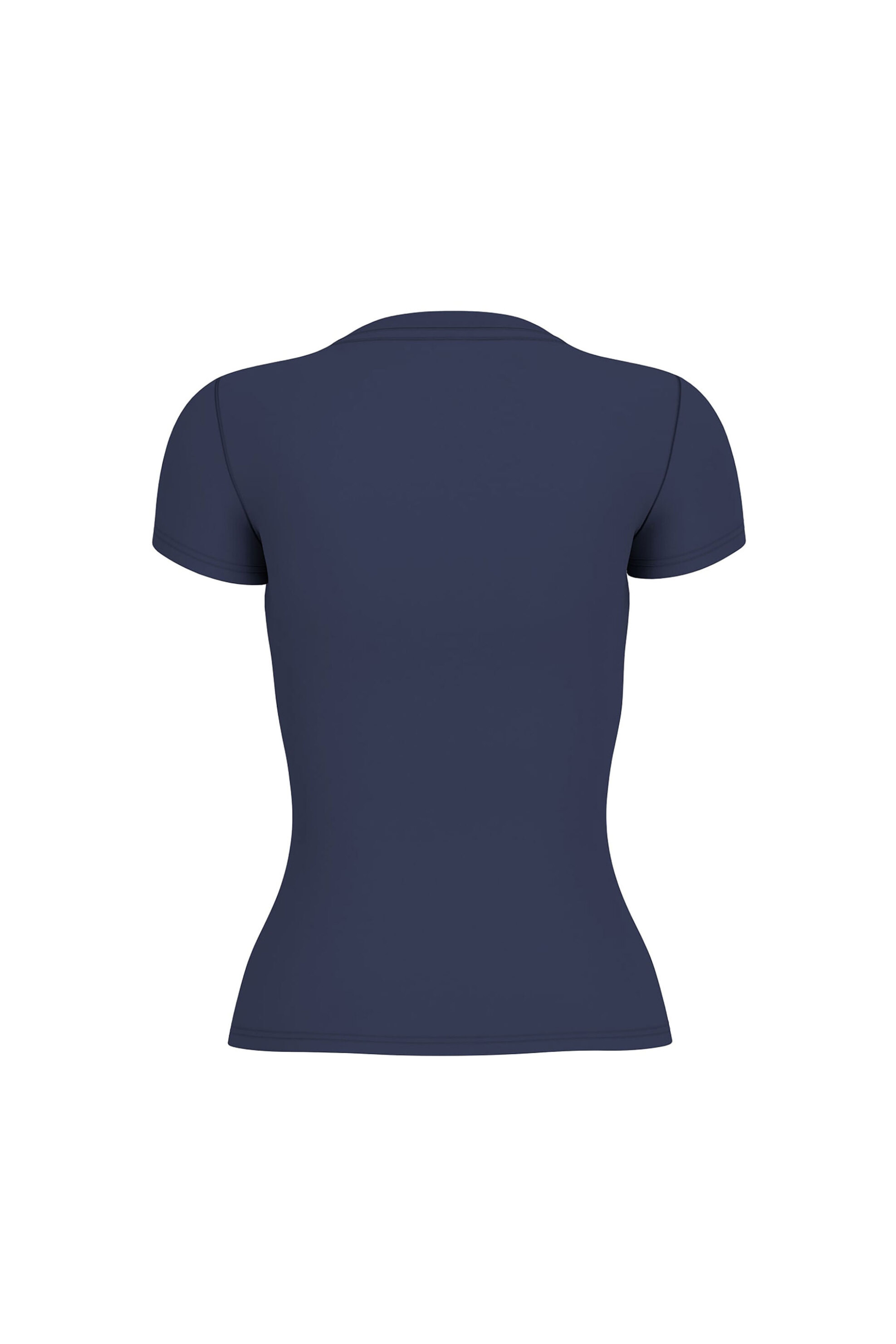 Guess Γυναικείο T-Shirt με Ανάγλυφο Λογότυπο Slim Fit - W6Gi14K3033 Μπλε Σκούρο