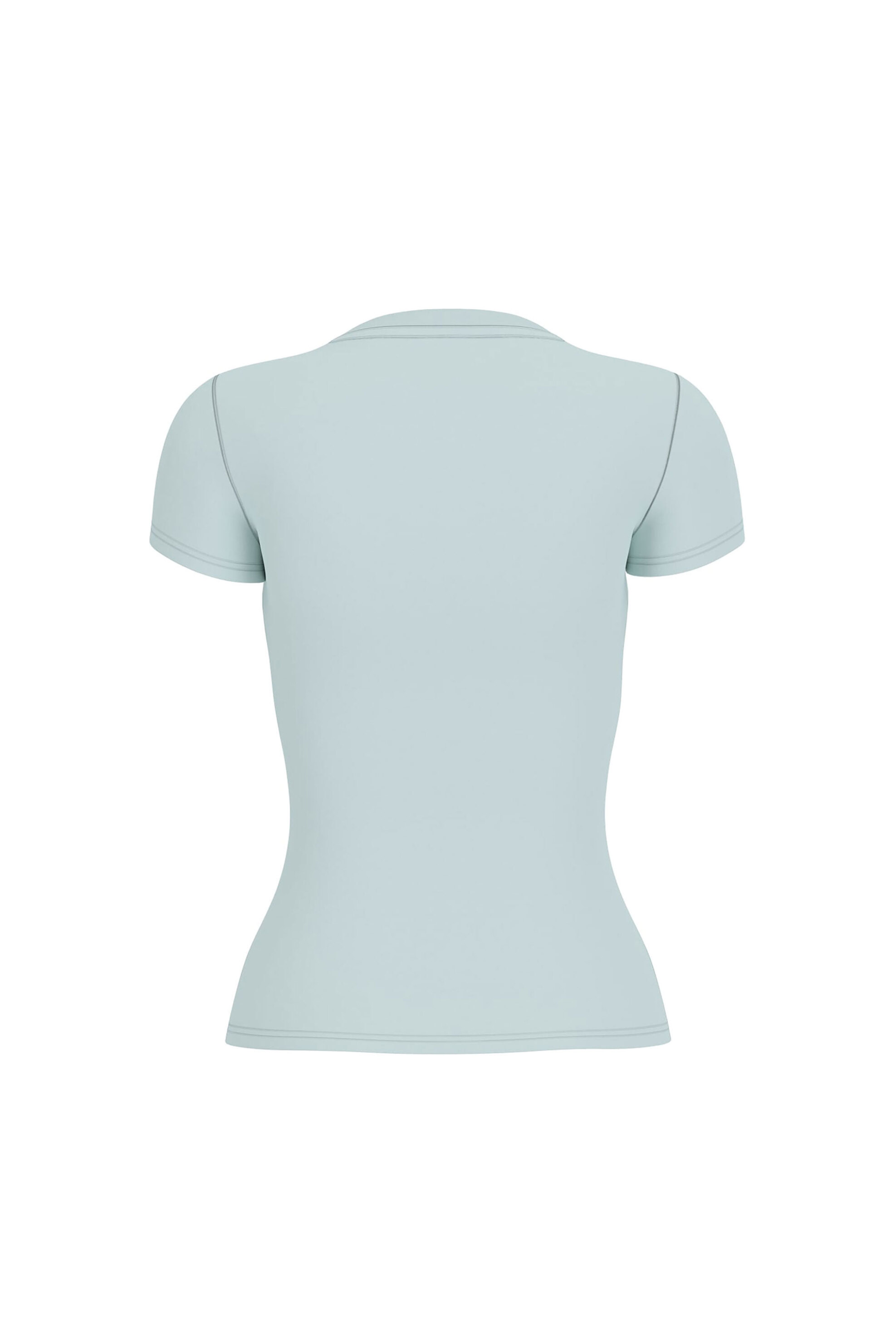 Guess Γυναικείο T-Shirt με Ανάγλυφο Λογότυπο Slim Fit - W6Gi14K3033 Πράσινο Μέντας