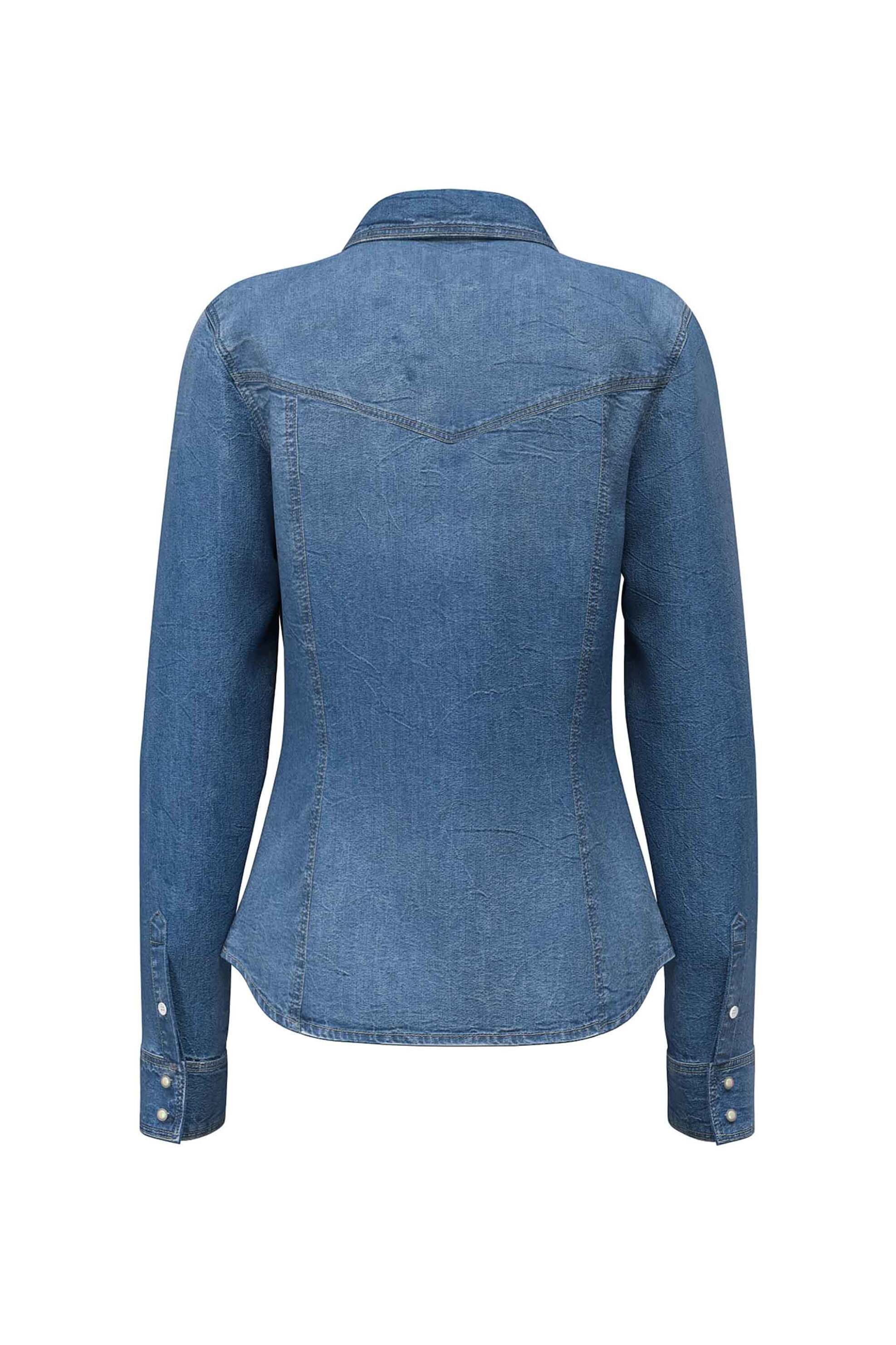 Guess γυναικείο denim πουκάμισο Slim Fit 