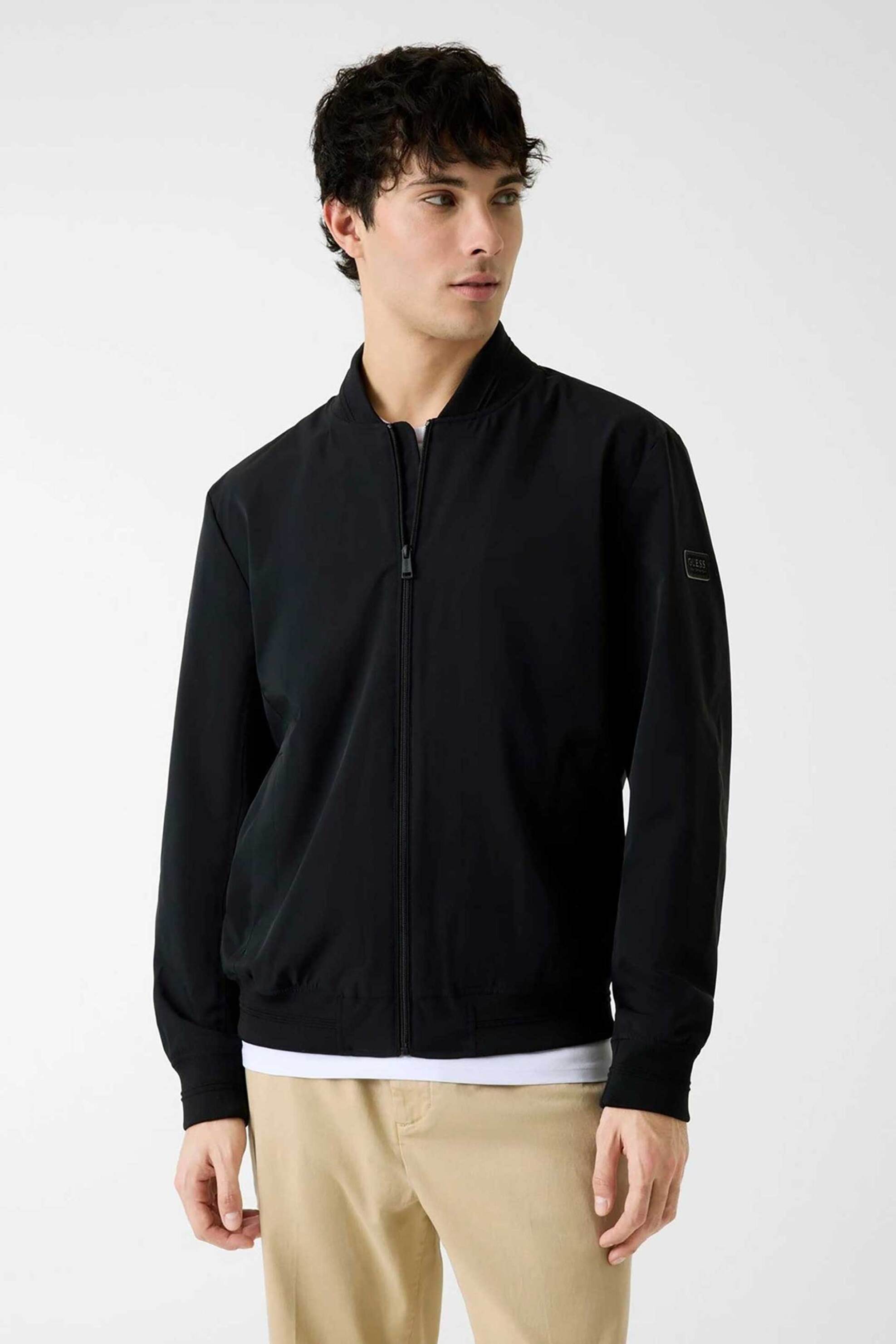 Guess ανδρικό bomber jacket Regular Fit - M6RL09WJ362 Μαύρο