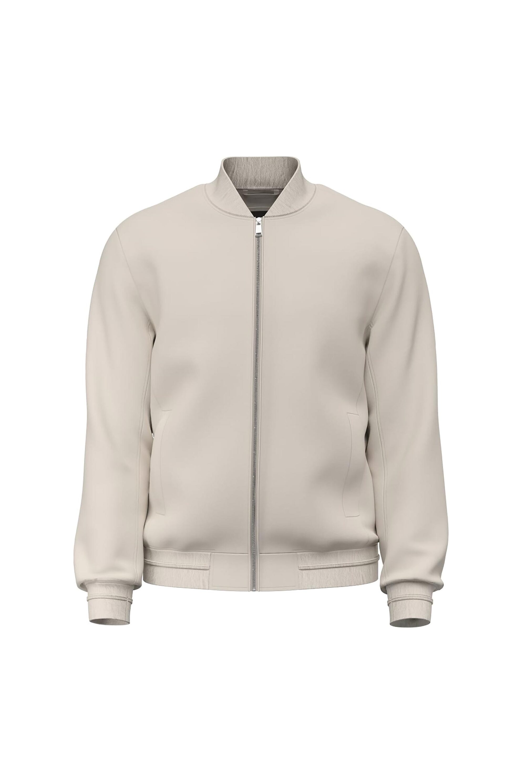 Guess ανδρικό bomber jacket Regular Fit - M6RL09WJ362 Υπόλευκο