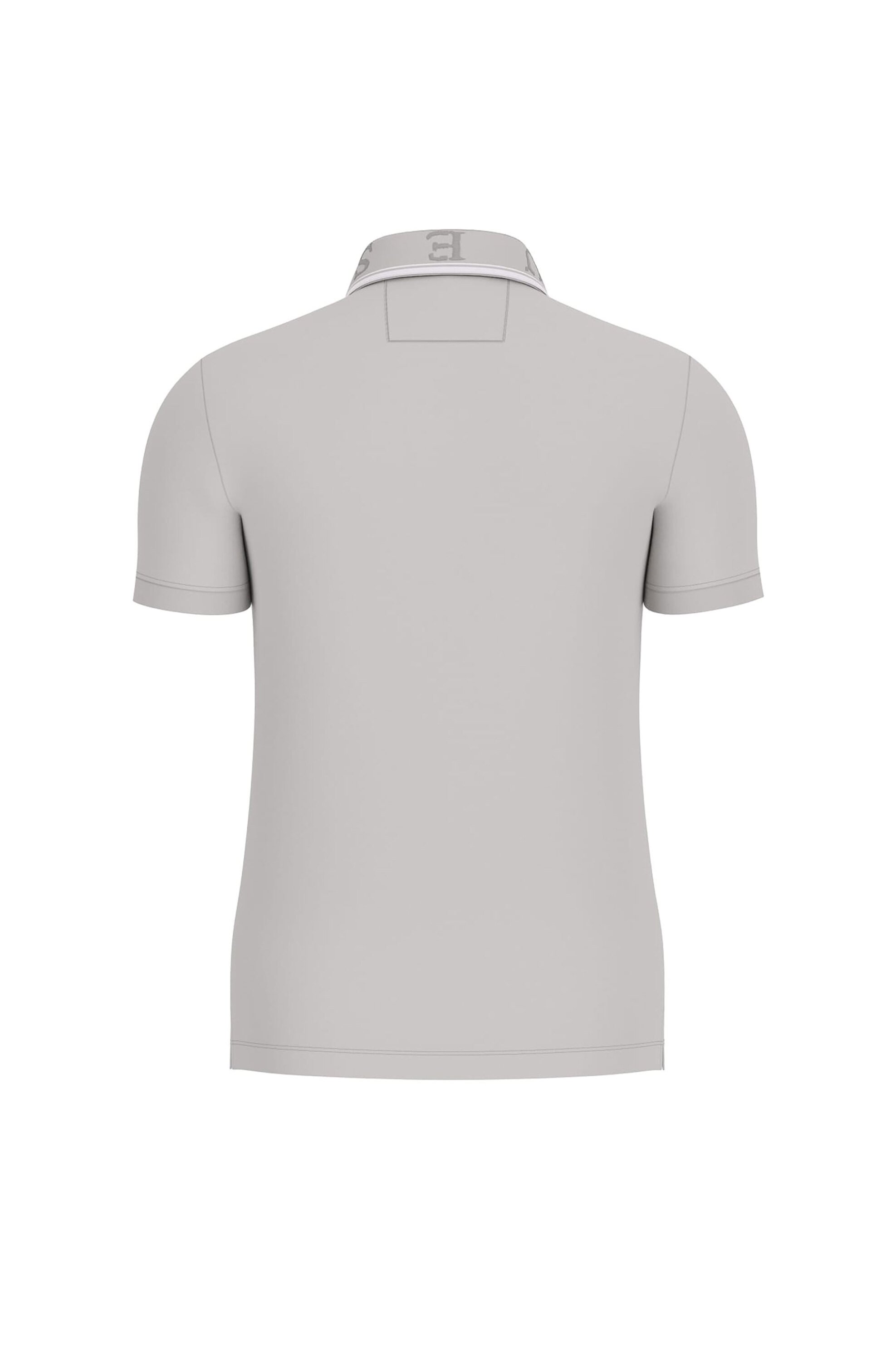 Guess Ανδρική Πλεκτή Μπλούζα Πόλο Κοντομάνικη Slim Fit - M6Rp66J1314 Γκρι