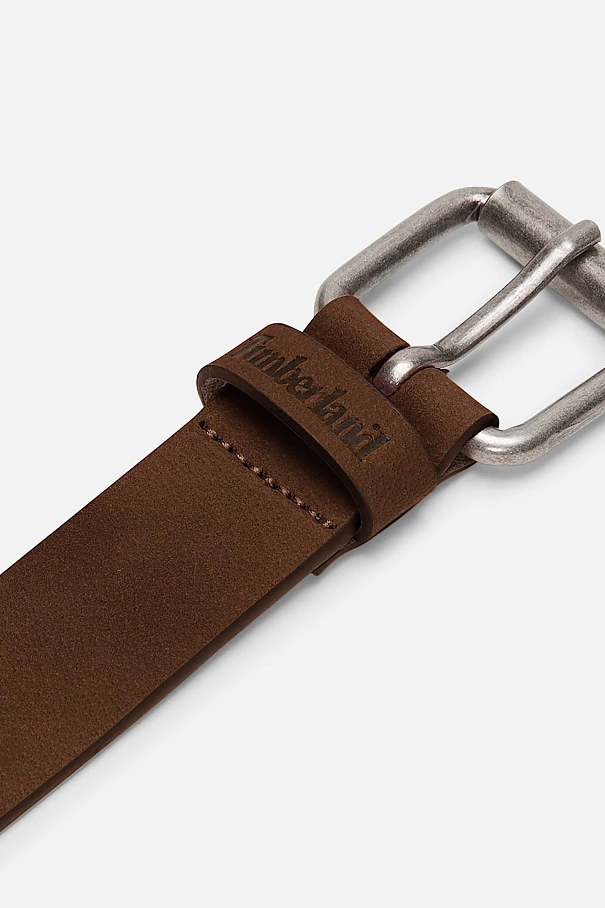 Timberland Ανδρική Δερμάτινη Ζώνη Nubuck Riem - Tb0A5Mrs2421 Καφέ