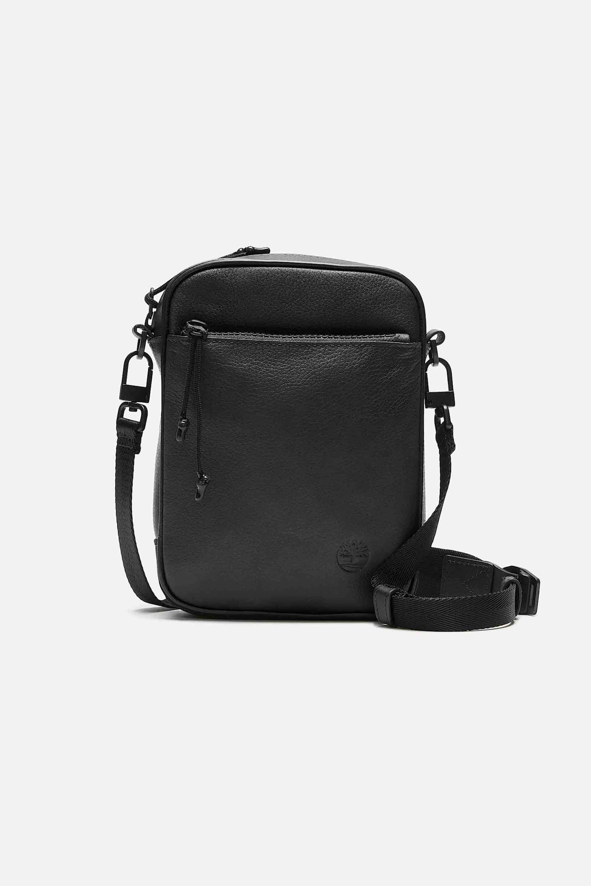 TIMBERLAND Timberland unisex δερμάτινο τσαντάκι crossbody "Tuckerman" - TB0A61D70011 Μαύρο