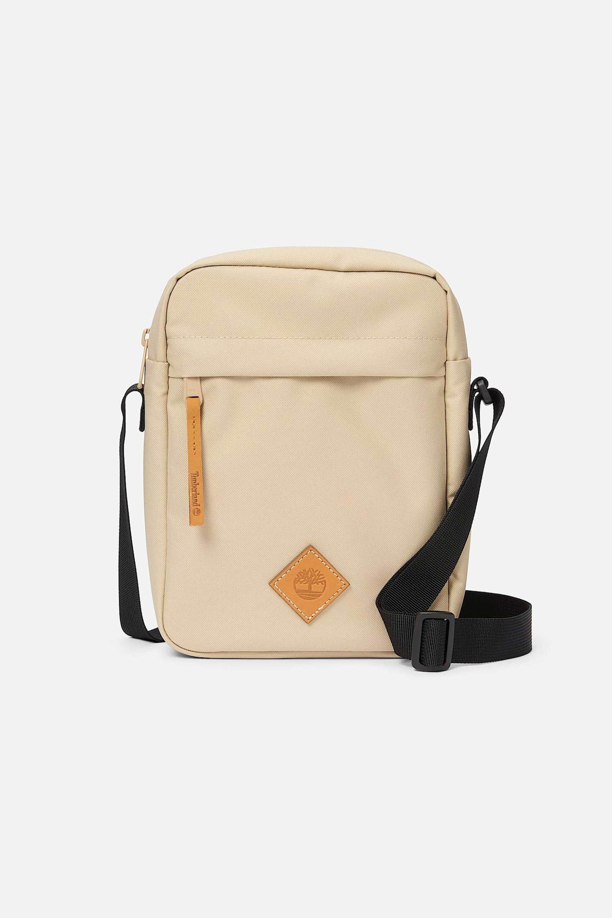 Timberland unisex τσαντάκι crossbody με tree logo patch - TB0A61GBY941 Μπεζ