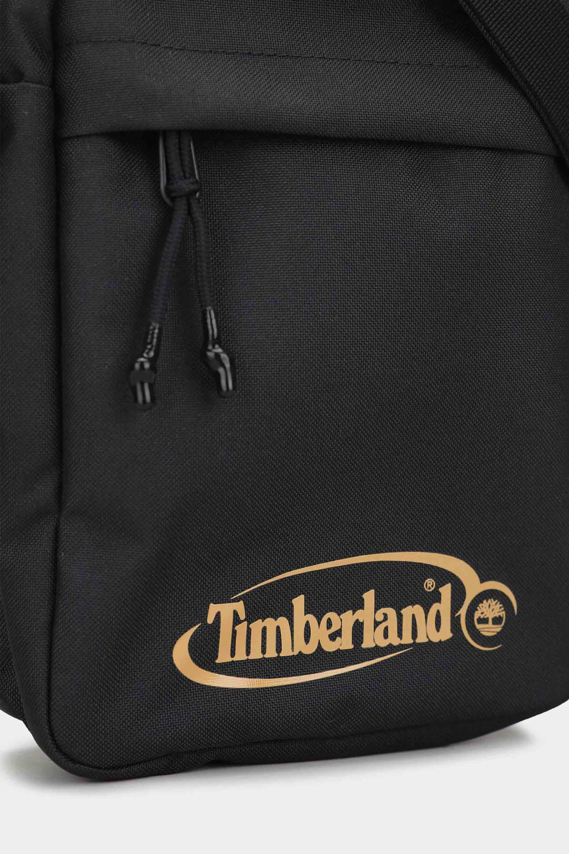 Timberland Unisex Τσαντάκι Crossbody με Logo Print - Tb0A6Hfqp561 Μαύρο