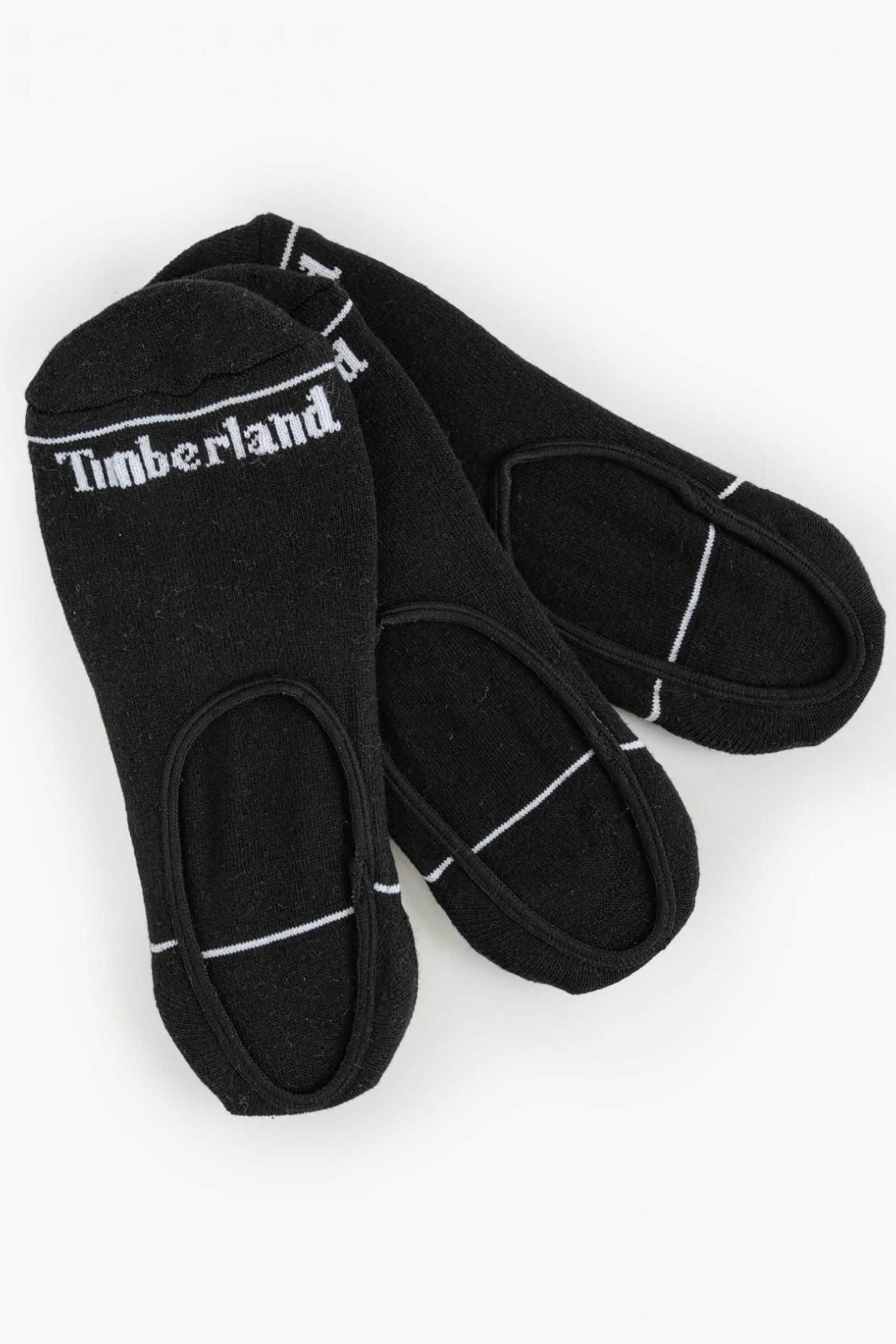 TIMBERLAND Timberland σετ unisex κοντές κάλτσες no-show (3 ζευγάρια) - TB0A6B9F0011 Μαύρο