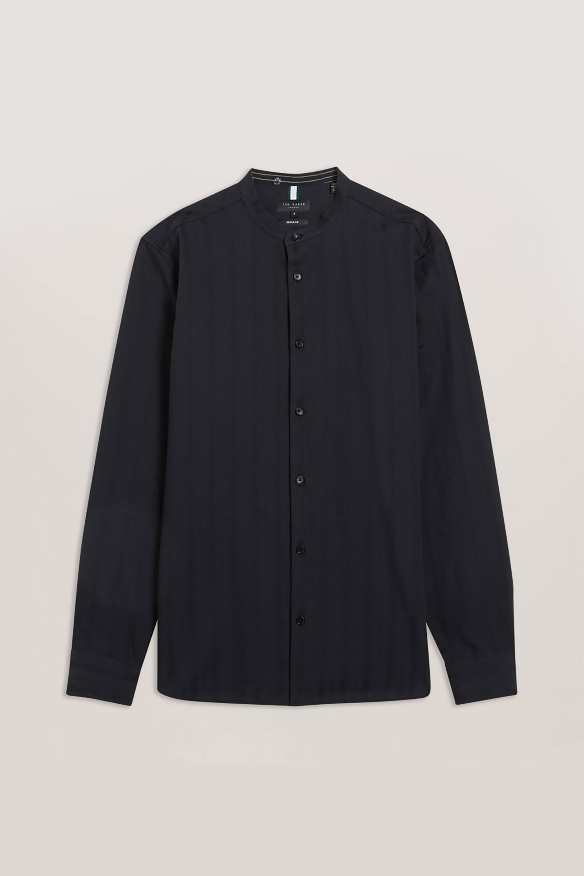 Ted Baker Ανδρικό Πουκάμισο με Μάο Γιακά - 274584 Μαύρο