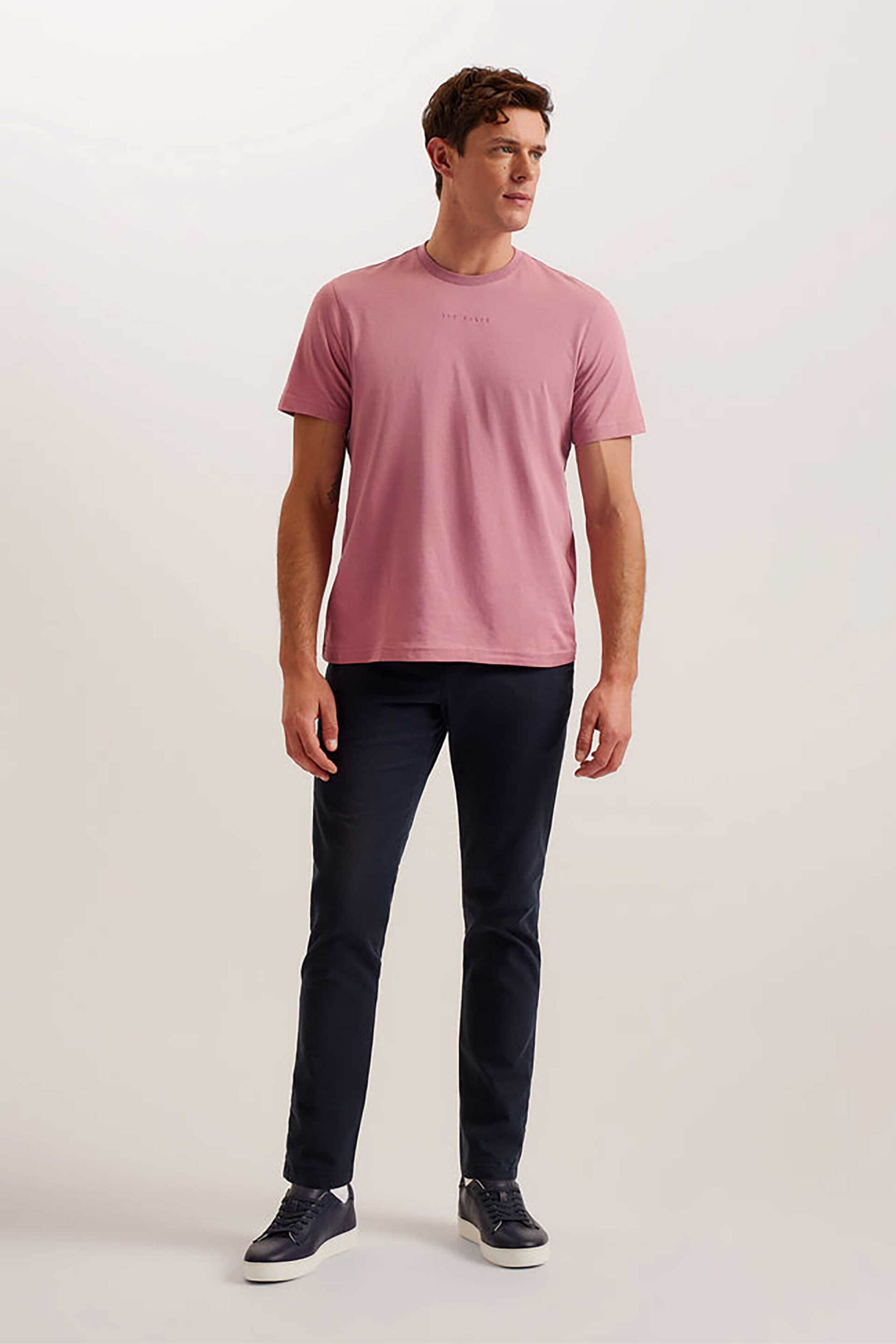 Ted Baker ανδρικό T-shirt μονόχρωμο "Wiskin" - 276320 Σάπιο Μήλο φωτογραφία