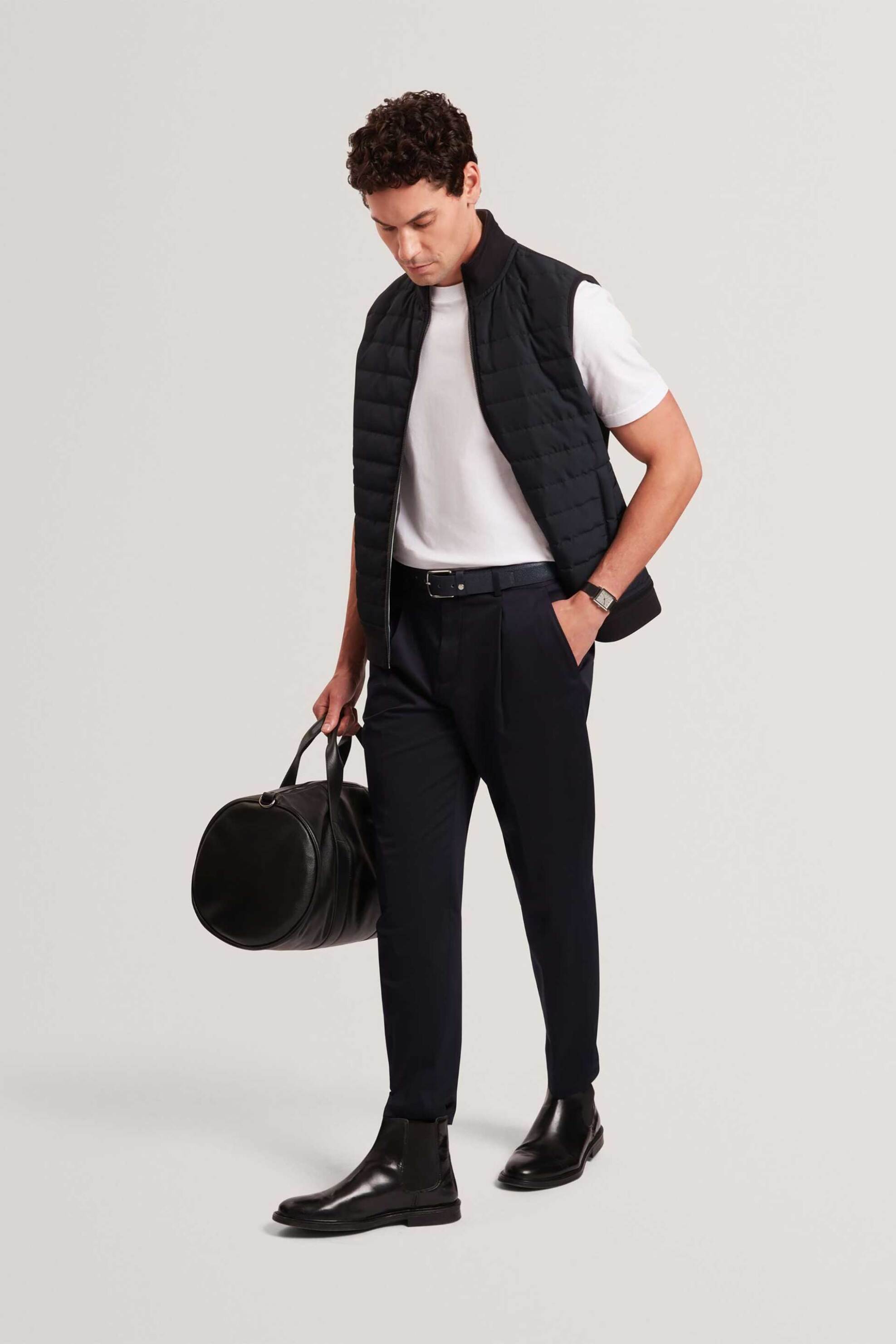 Ted Baker ανδρικό αμάνικο μπουφάν με καπιτονέ σχέδιο και ψηλό λαιμό Regular Fit "Pafavor" - 282729 Μπλε Σκούρο φωτογραφία