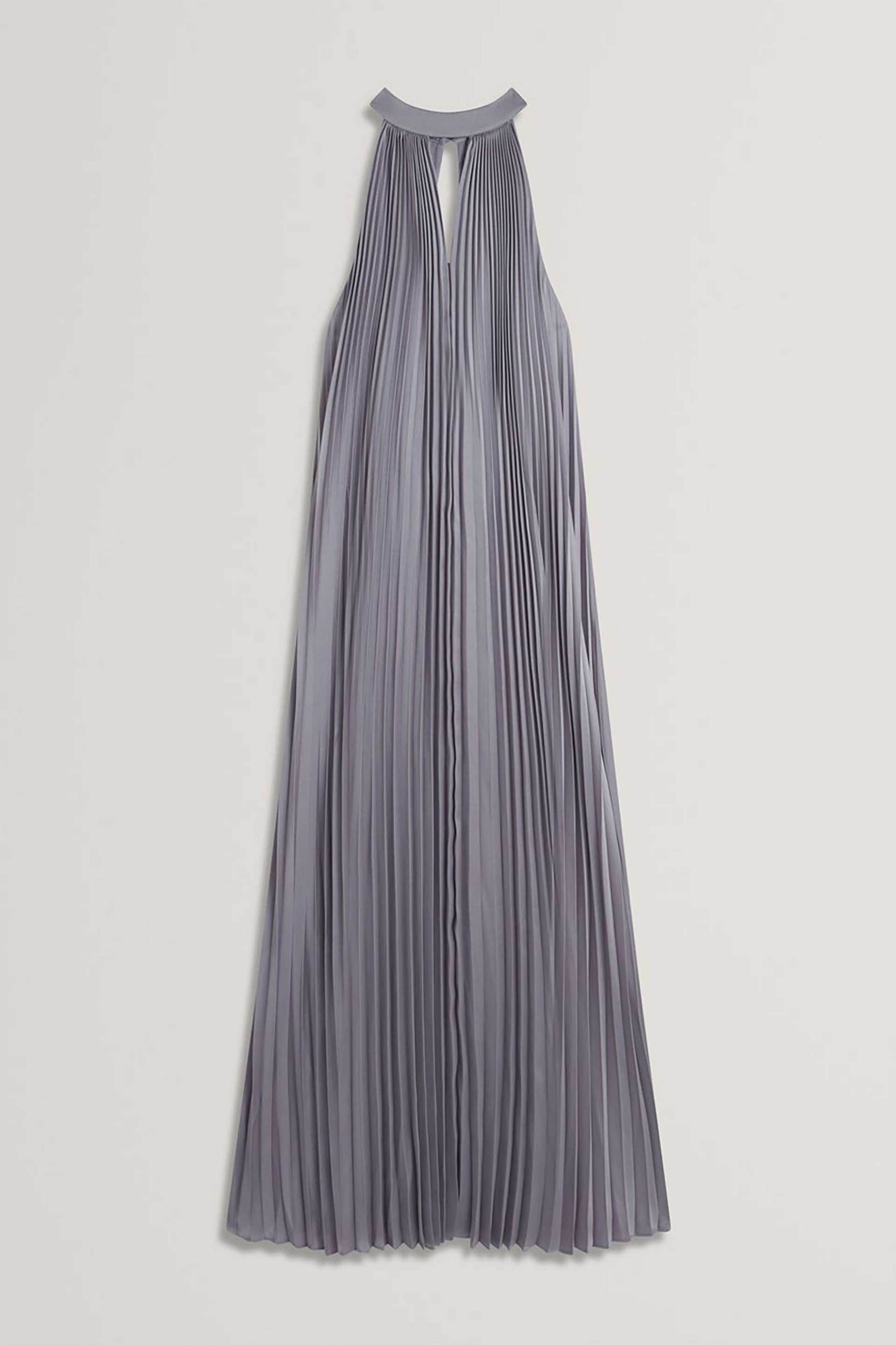 TED BAKER Ted Baker γυναικείo φόρεμα πλισέ maxi "Grenya" - 280425 Λιλά - 4