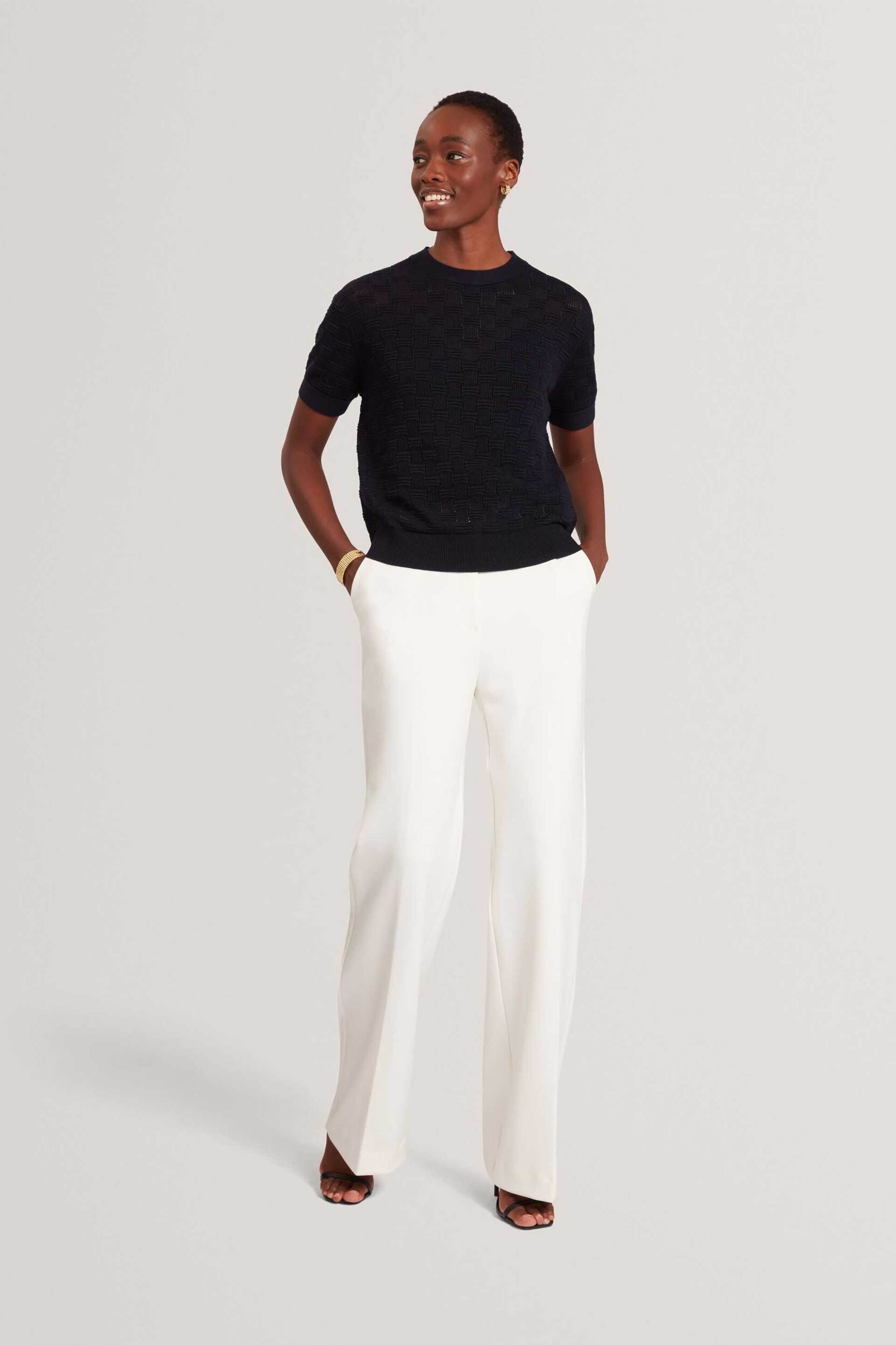 Ted Baker γυναικεία πλεκτή μπλούζα με μετάξι "Emeta" - 281465 Μπλε Σκούρο φωτογραφία