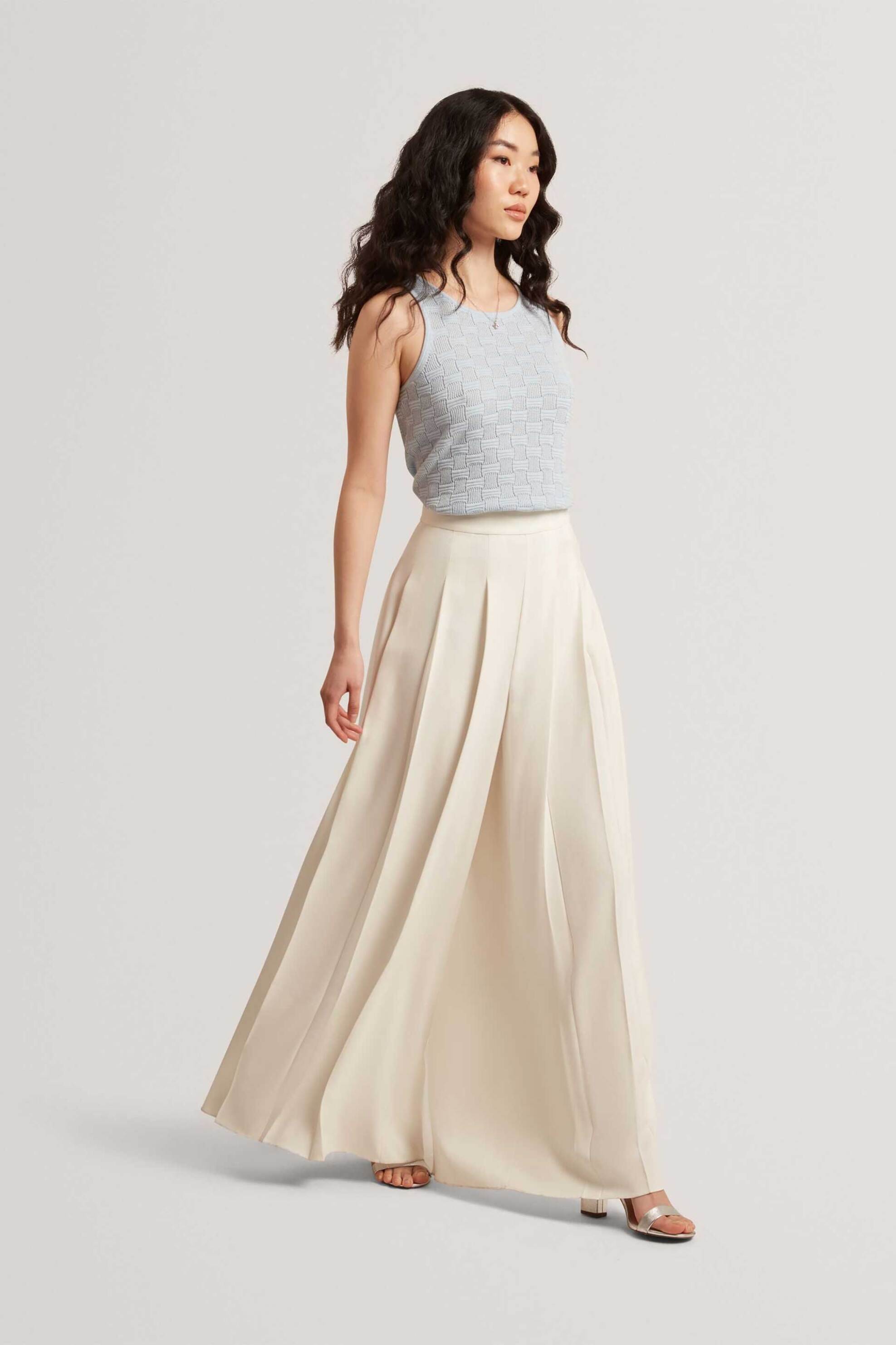 Ted Baker γυναικείο τοπ πλεκτό με μετάξι "Yuna" - 281467 Γαλάζιο φωτογραφία