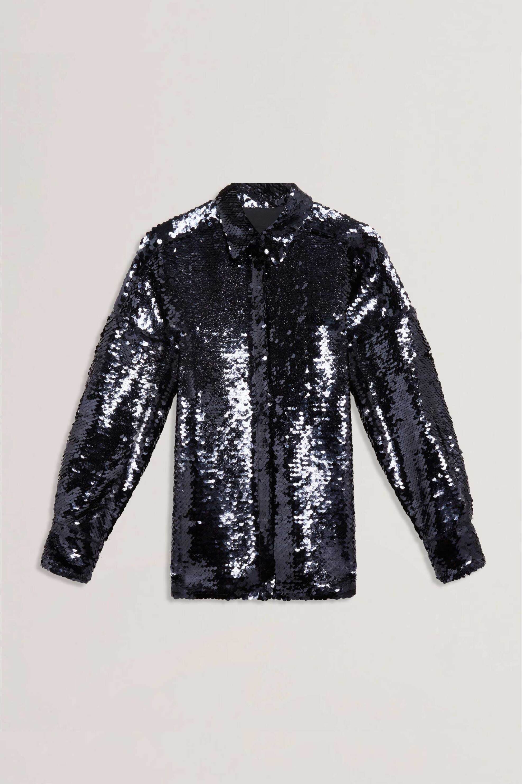 Ted Baker γυναικείο πουκάμισο με παγιέτα "Jesia" - 281281 Μπλε Σκούρο φωτογραφία