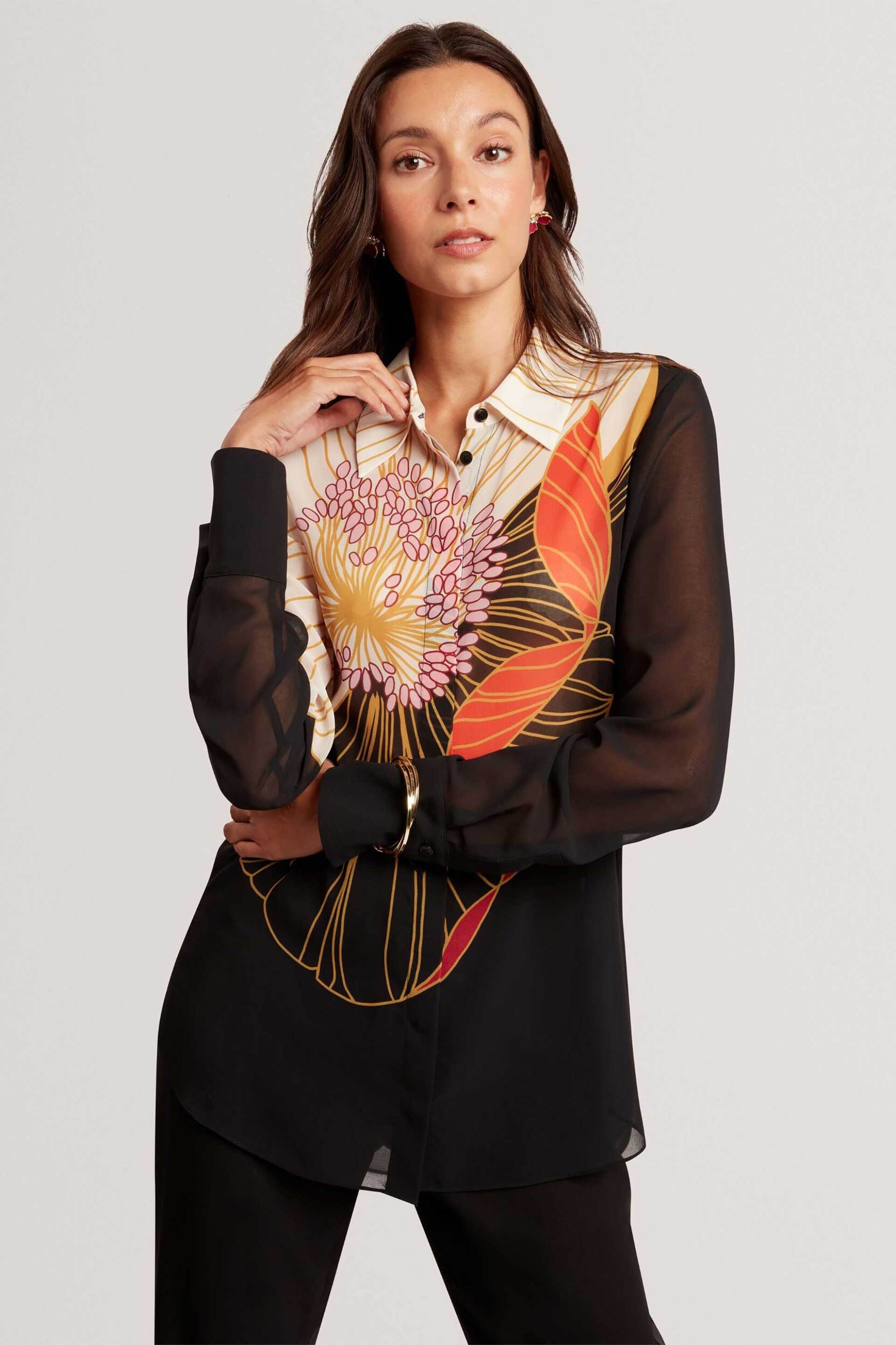 Ted Baker γυναικείο πουκάμισο με floral print "Nekeata"