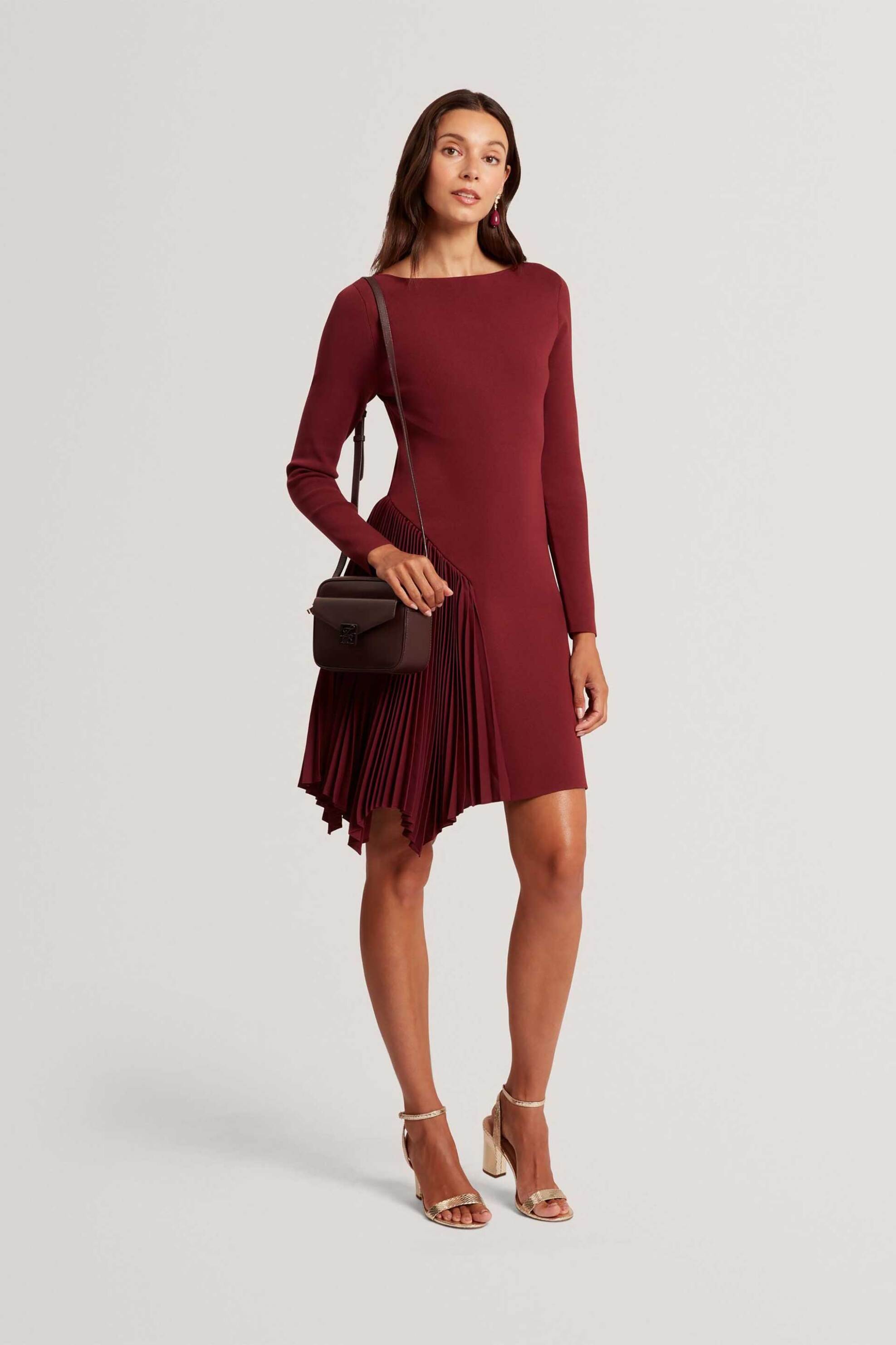 Ted Baker γυναικείο mini φόρεμα με πλισέ σχέδιο "Nalree"