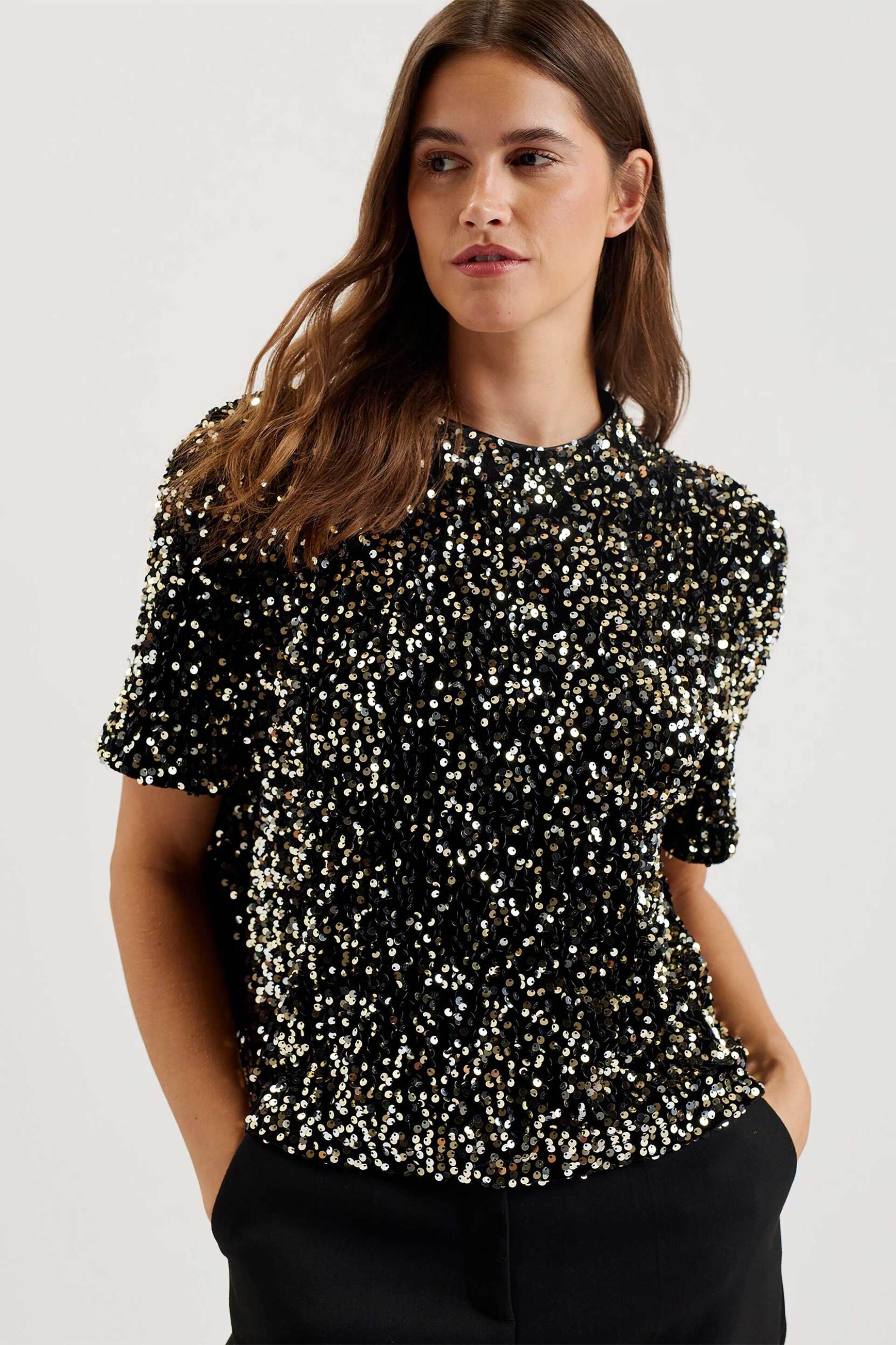 Ted Baker γυναικεία μπλούζα με παιγιέτα "Zarhaaa"