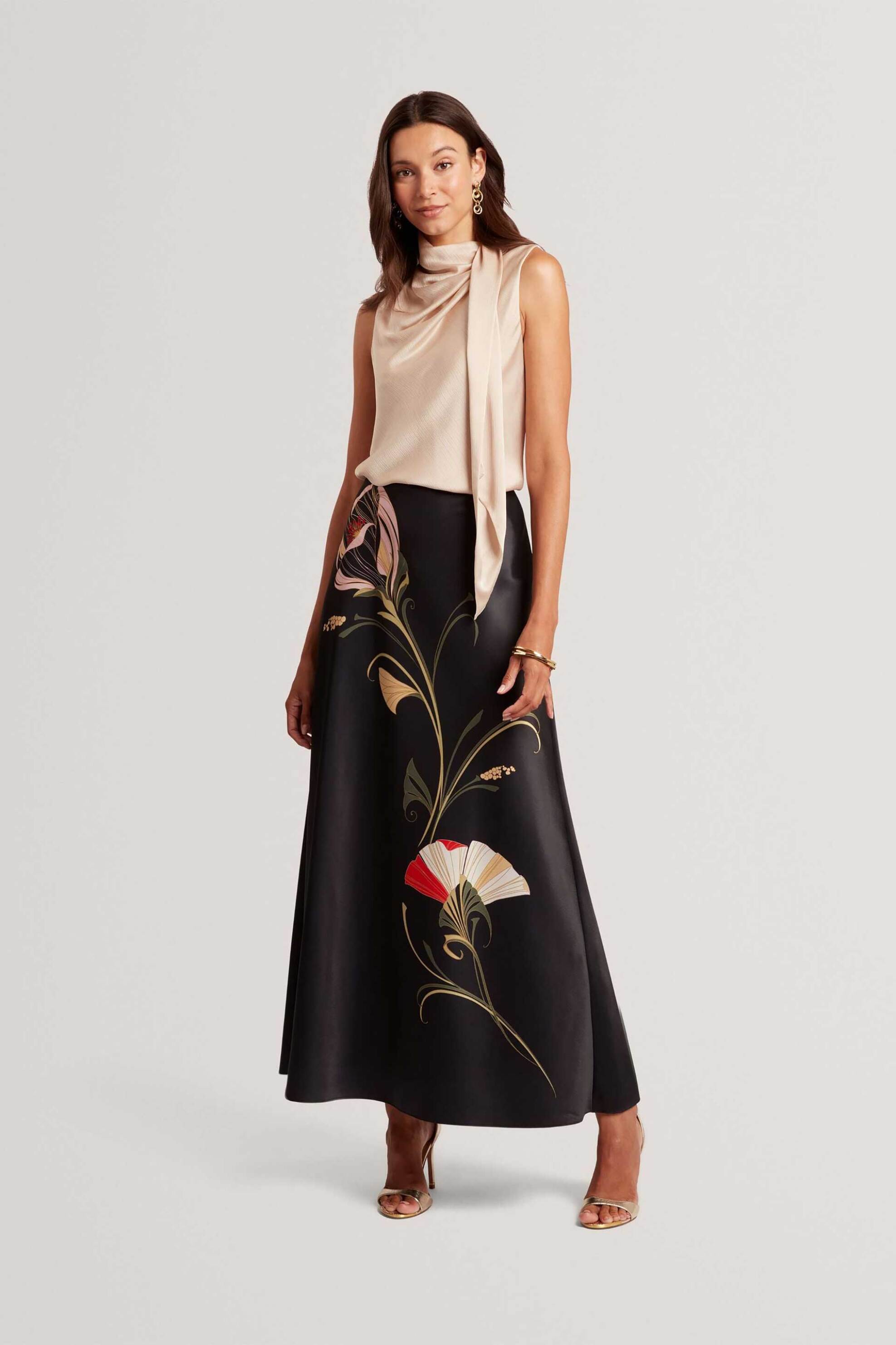 Ted Baker γυναικεία maxi φούστα με floral print "Salira"