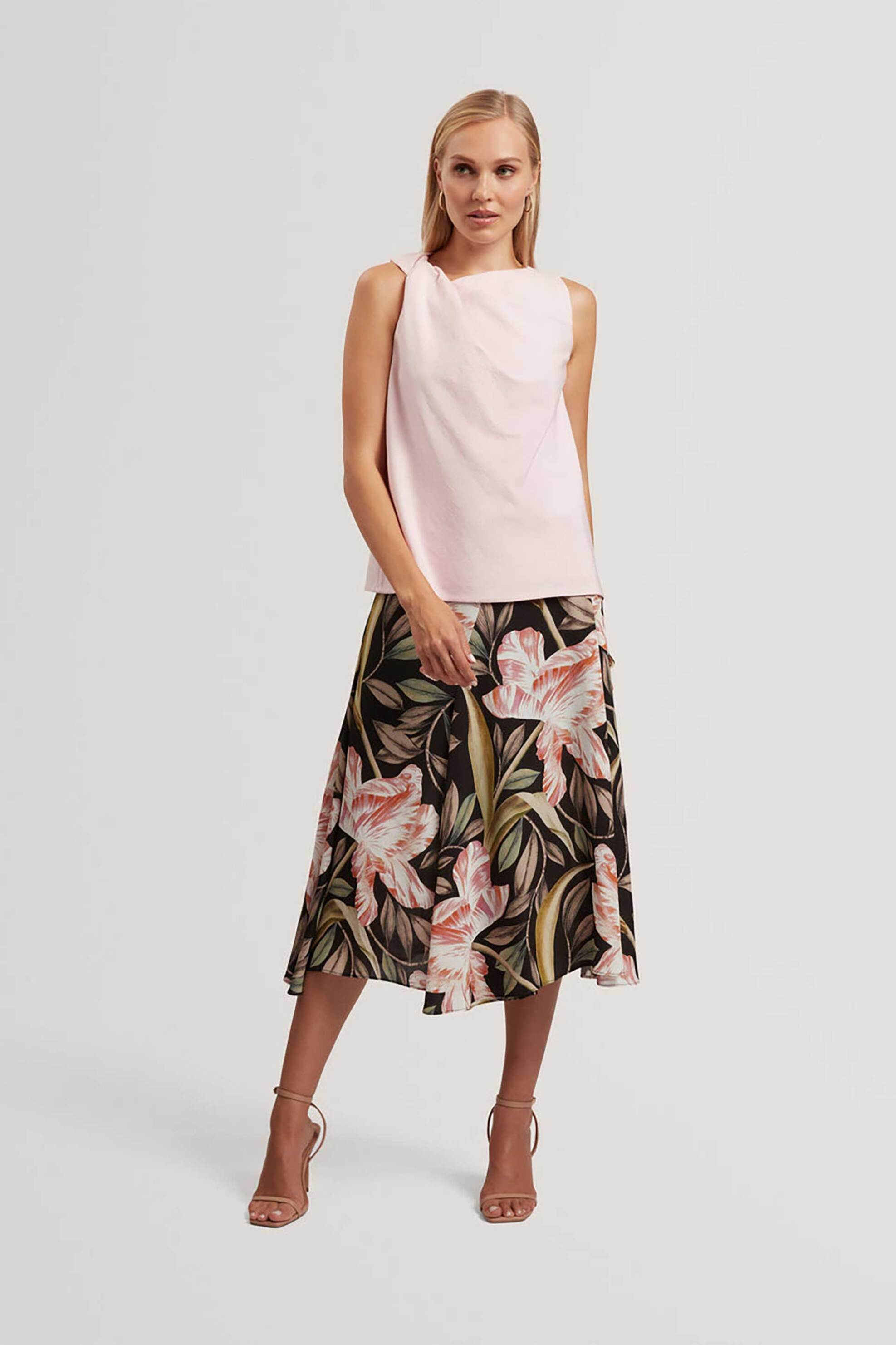TED BAKER Ted Baker γυναικείο αμάνικο τοπ μονόχρωμο "Aenabet" - 282454 Σομόν - 2