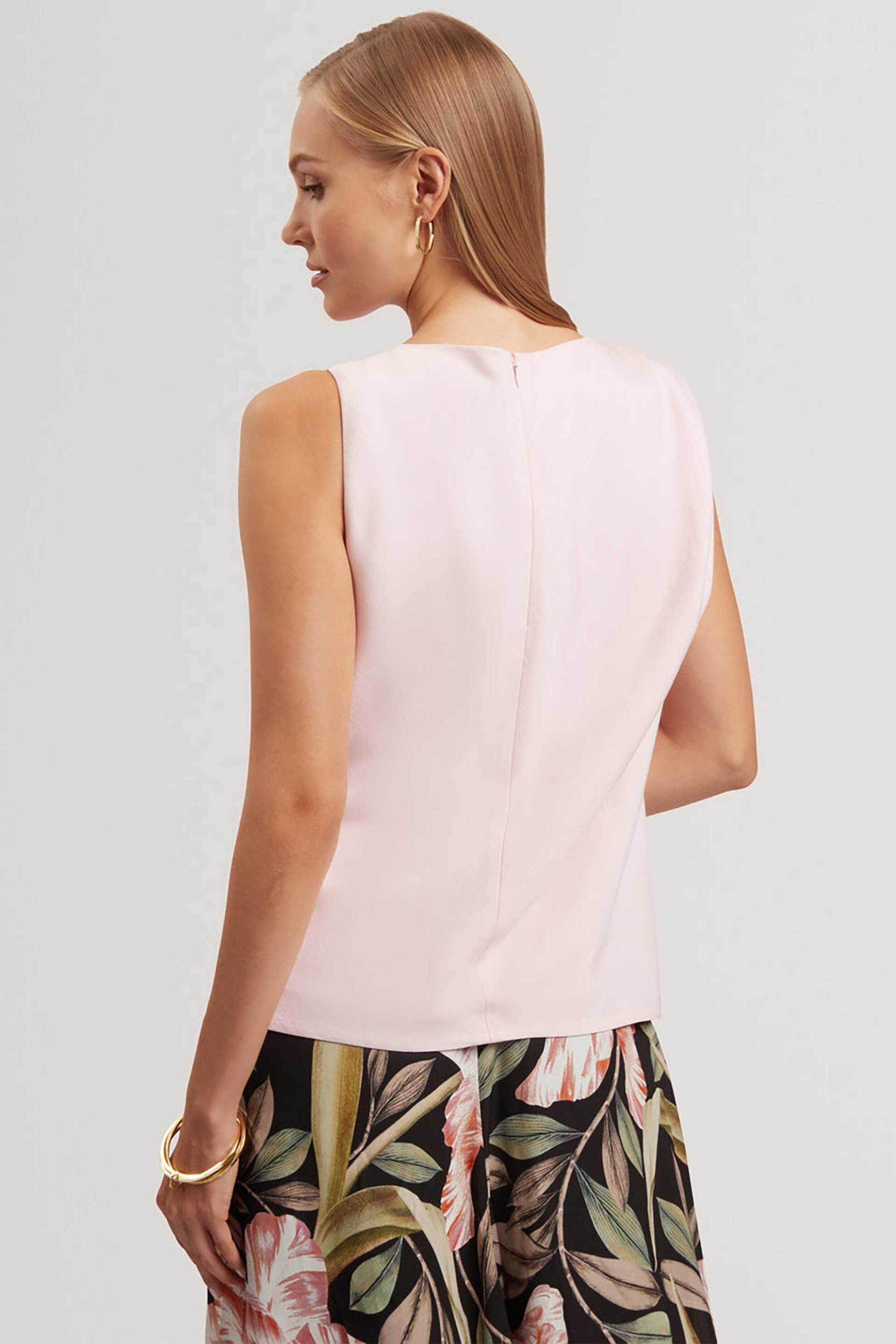 TED BAKER Ted Baker γυναικείο αμάνικο τοπ μονόχρωμο "Aenabet" - 282454 Σομόν - 3