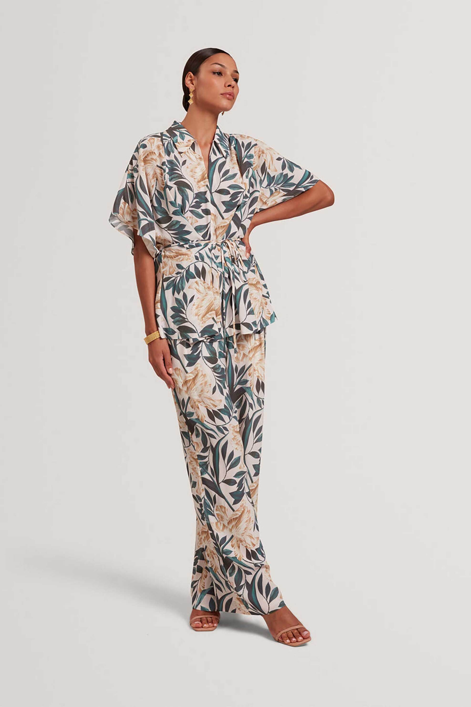 TED BAKER Ted Baker γγυναικεία μπλούζα με all-over floral print "Gehmma" - 282463 Εκρού - 2