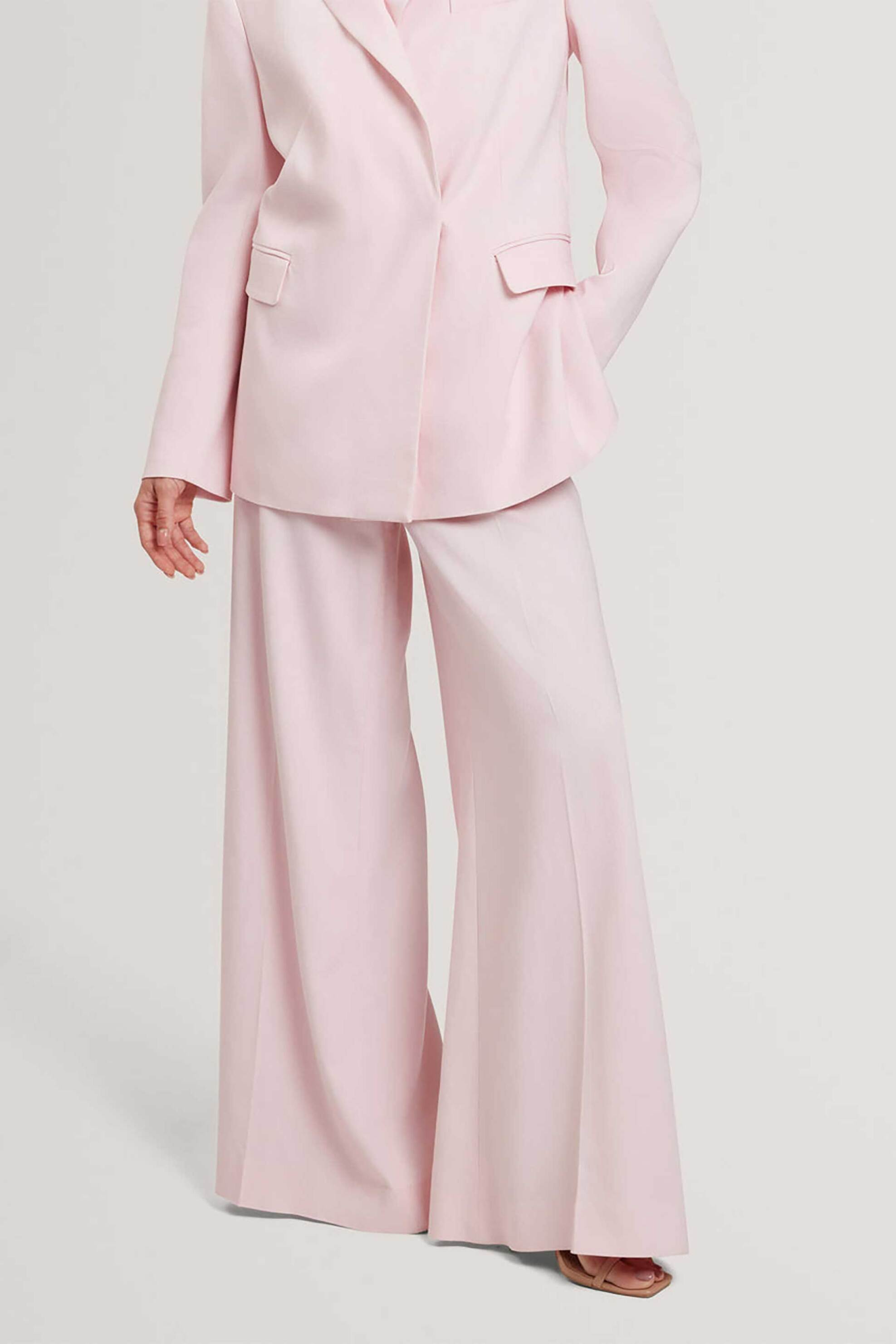 TED BAKER Ted Baker γυναικείο παντελόνι μονόχρωμο Wide Fit "Peyat" - 282582 Σομόν - 2