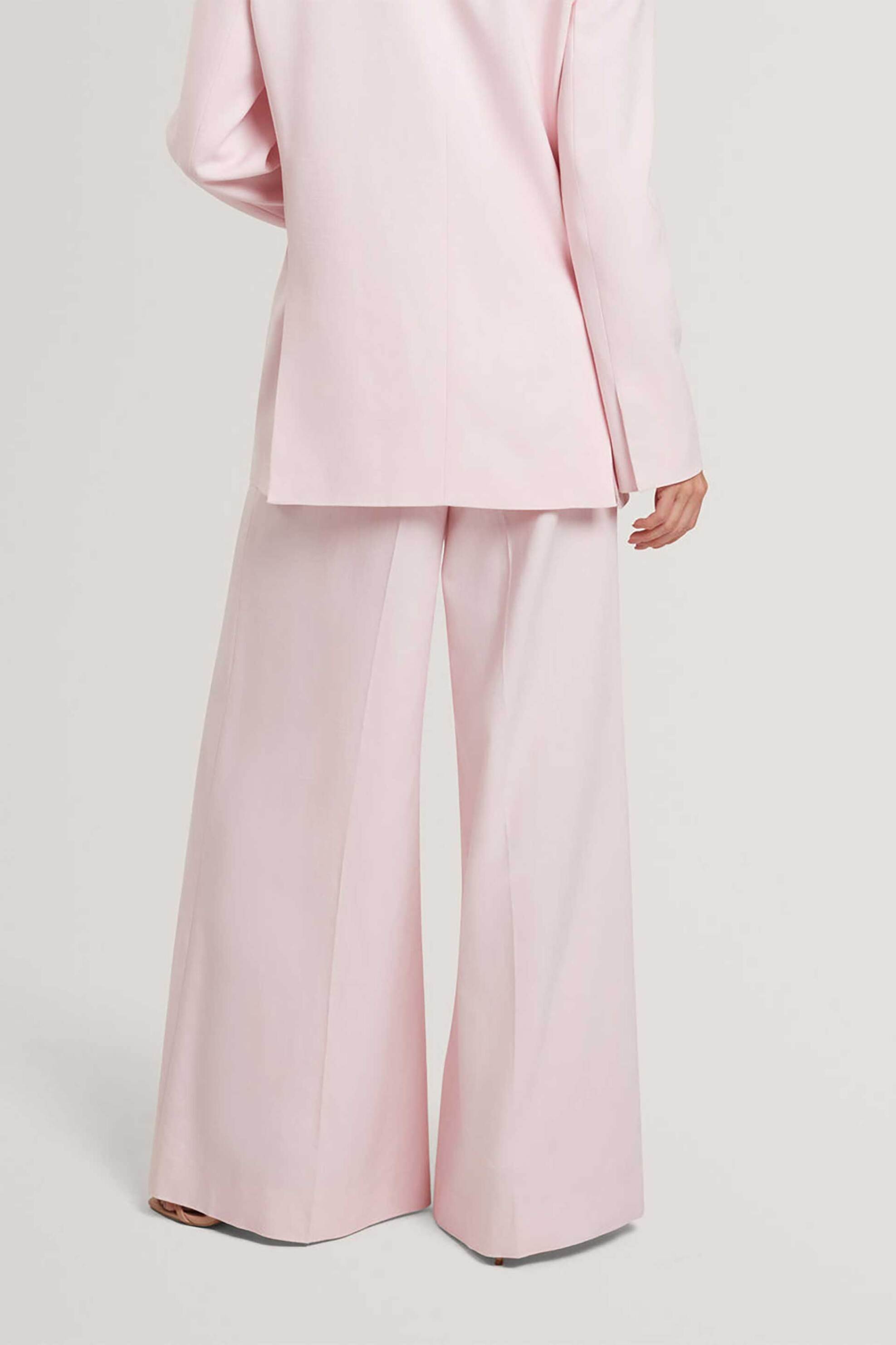TED BAKER Ted Baker γυναικείο παντελόνι μονόχρωμο Wide Fit "Peyat" - 282582 Σομόν - 3