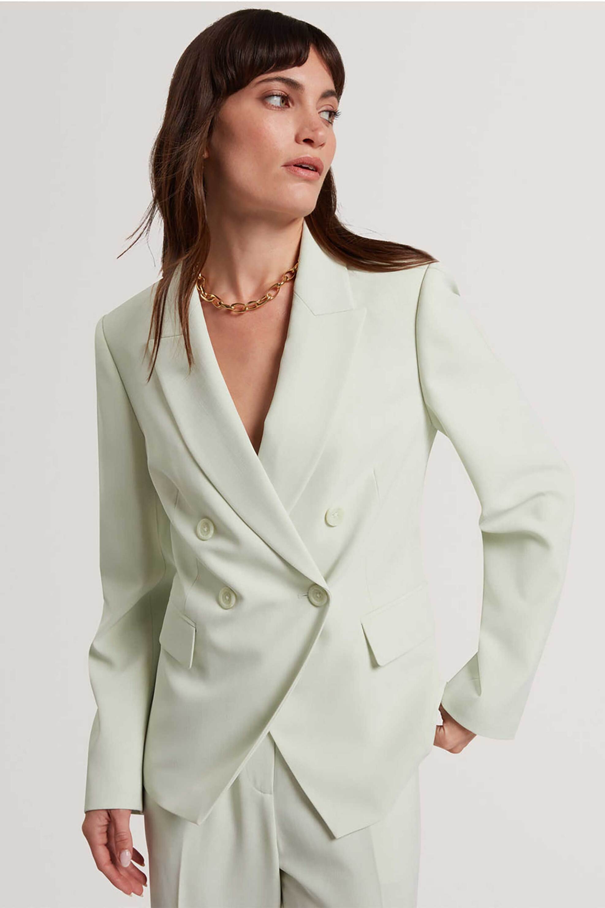 Ted Baker γυναικείο σακάκι μονόχρωμο "Brida" - 283341 Πράσινο Ανοιχτό