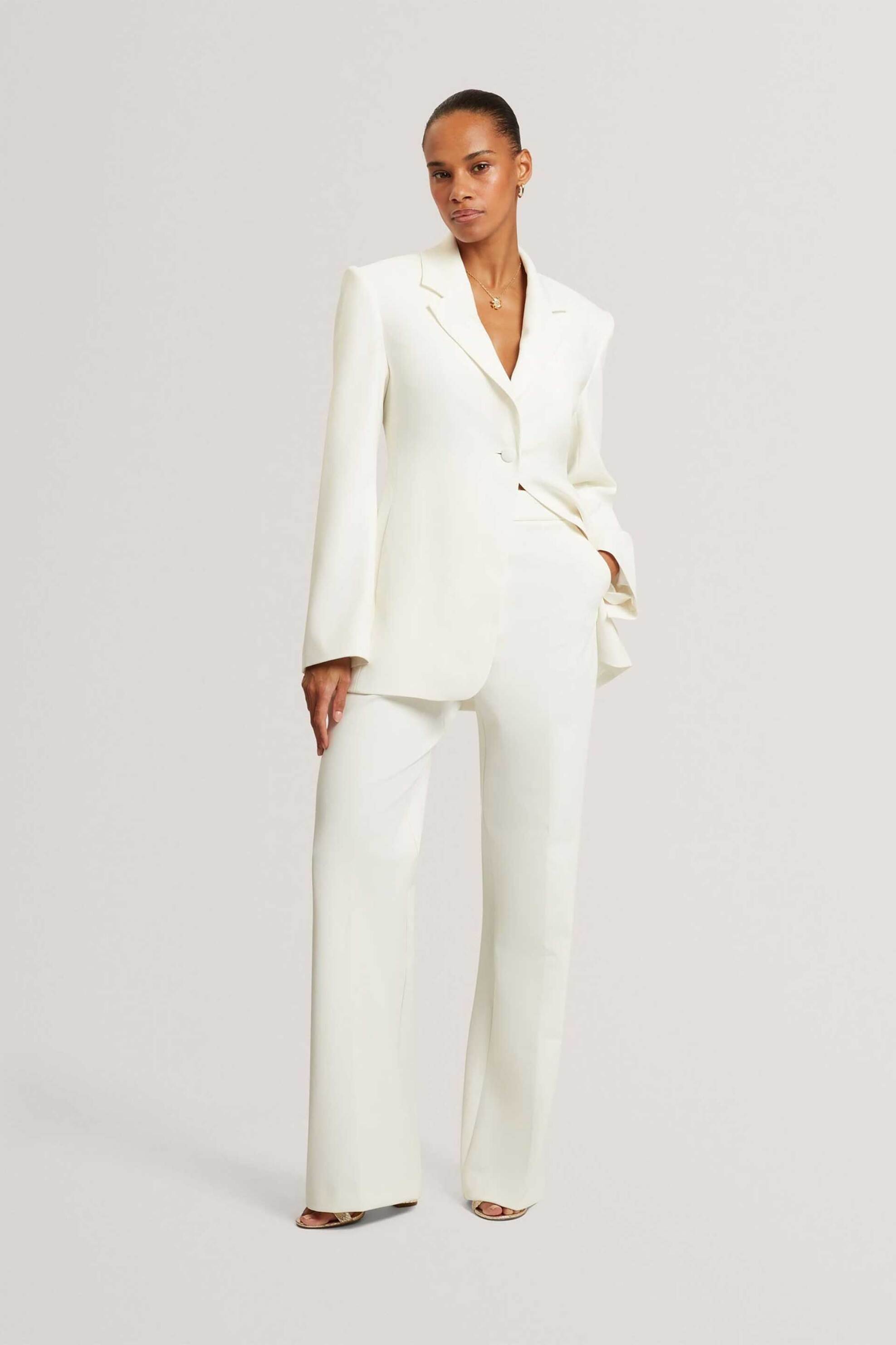 TED BAKER Ted Baker γυναικείο σακάκι μονόχρωμο "Acata - 283381 Εκρού - 2