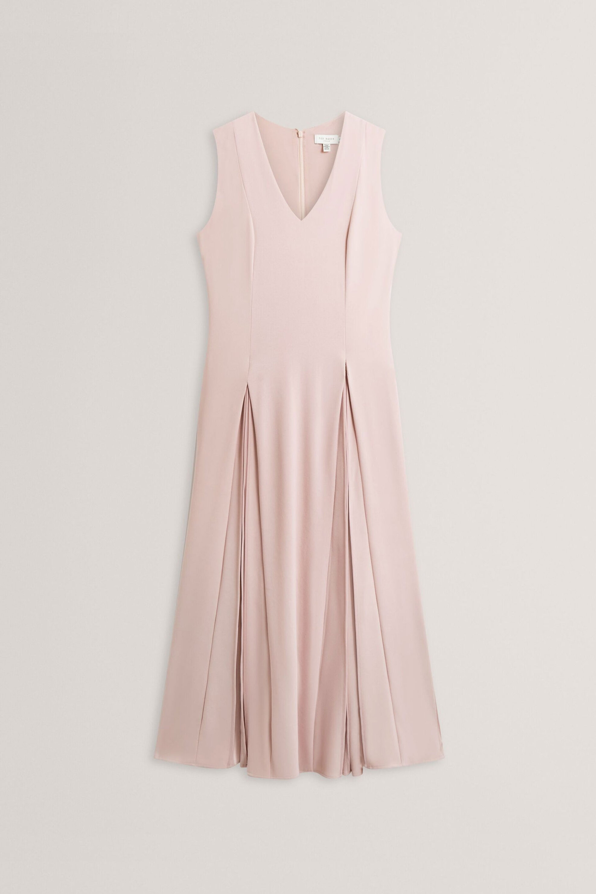 Ted Baker Γυναικείο Midi Αμάνικο Φόρεμα Μονόχρωμο Carneli - 283568 Ροζ