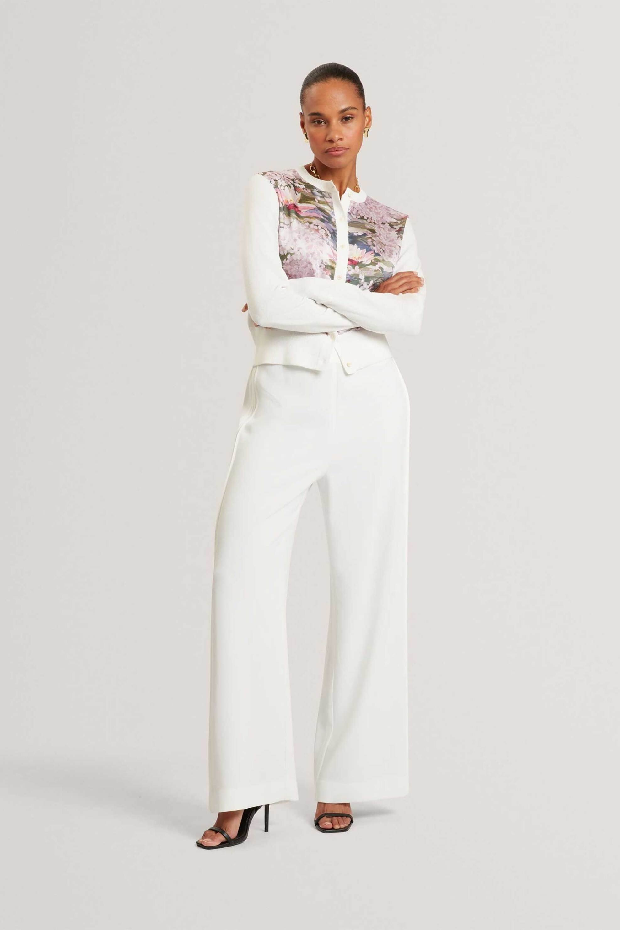 TED BAKER Ted Baker γυναικεία ζακέτα με floral σχέδιο "Sisilia" - 284159 Εκρού - 2